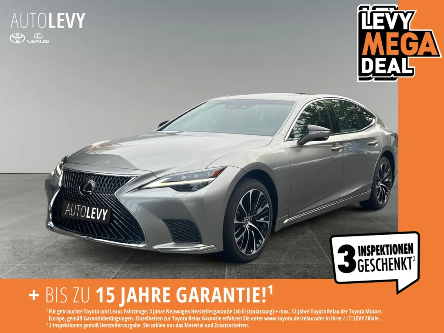 Lexus LS 500 h Luxury *HUD*MASSAGE*360°*AWD* Silber - 2