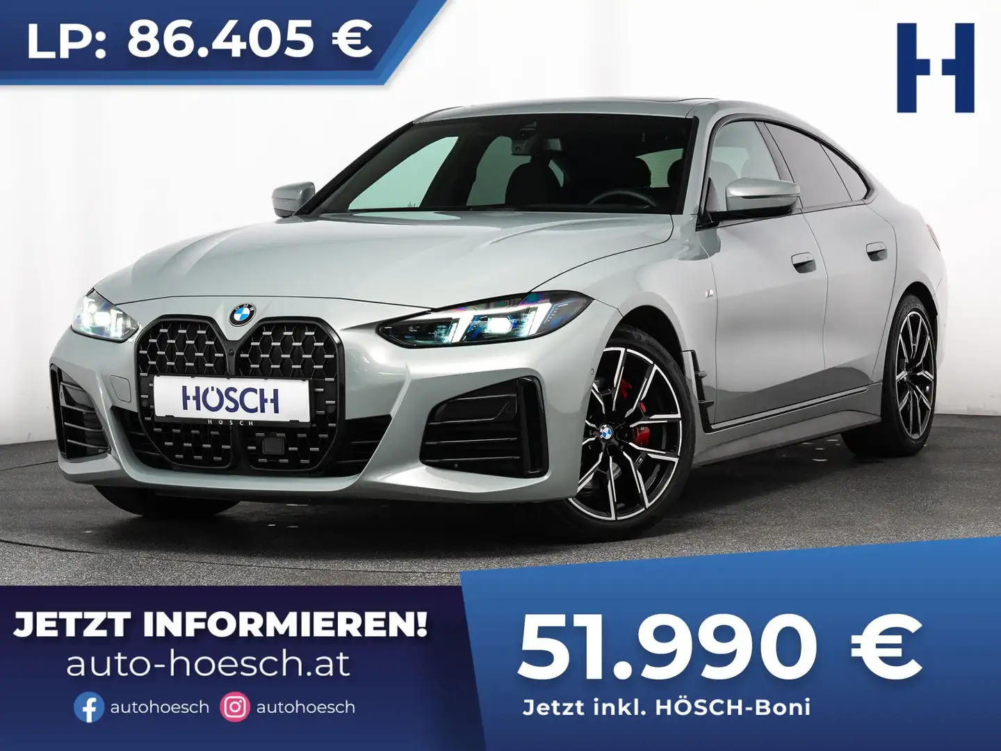 BMW 420 d xDrive GC M Sport Pro PANO ACC 360° ASSISTENZ - Grau - 1
