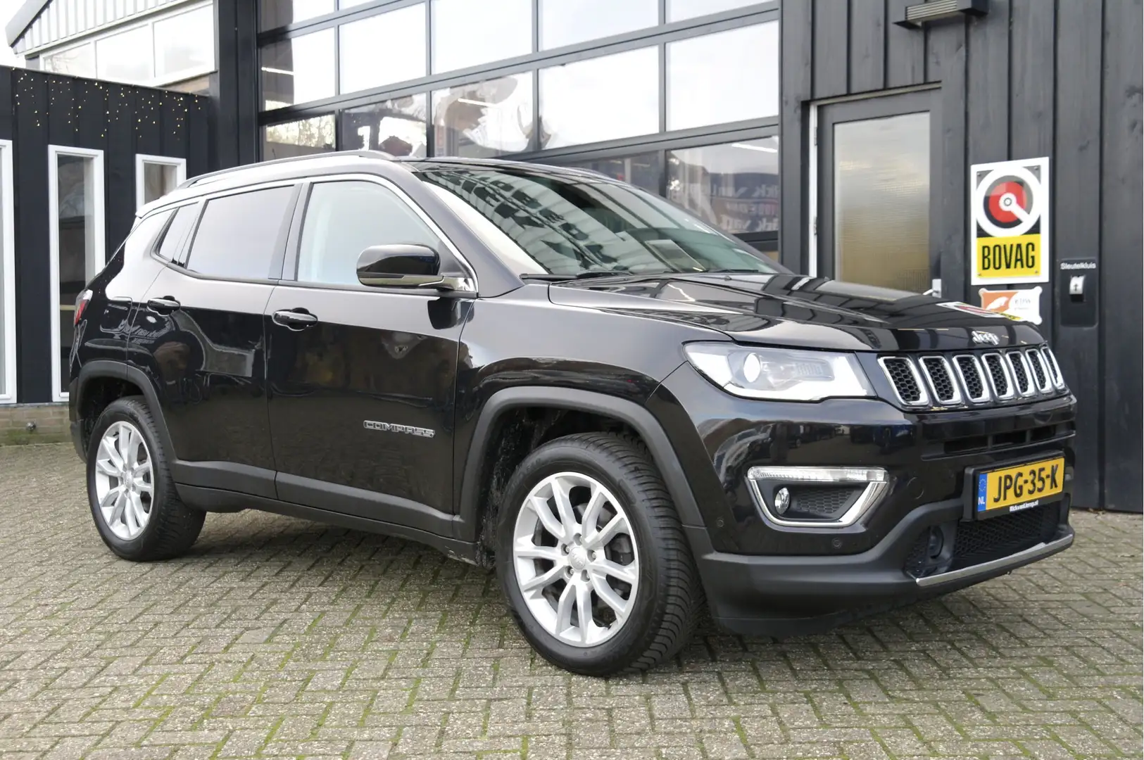 Jeep Compass 1.3T Limited | Carplay | Camera | Leder | Clima | Noir - 1