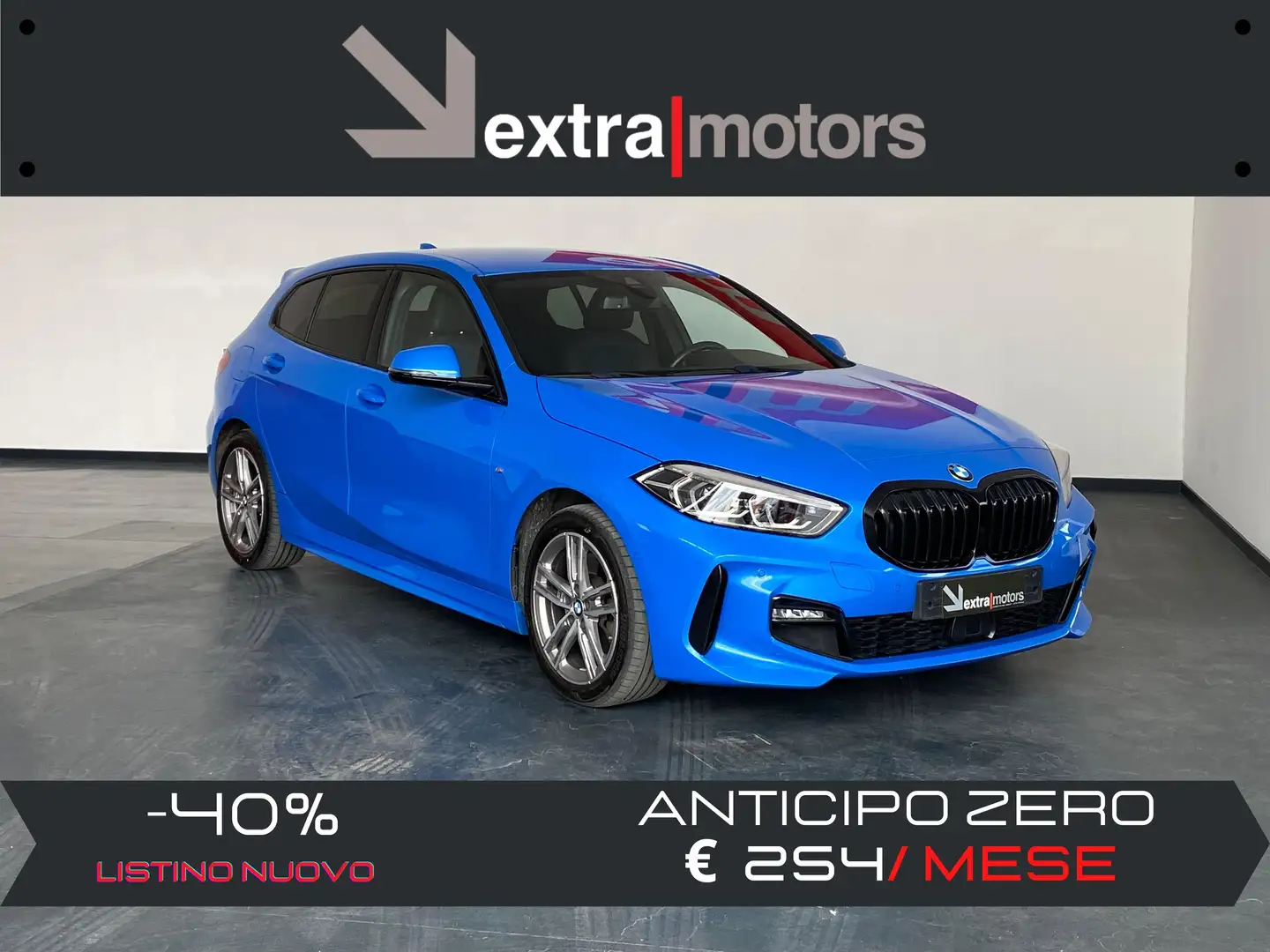 BMW 120 D MSPORT AUT. Bleu - 1