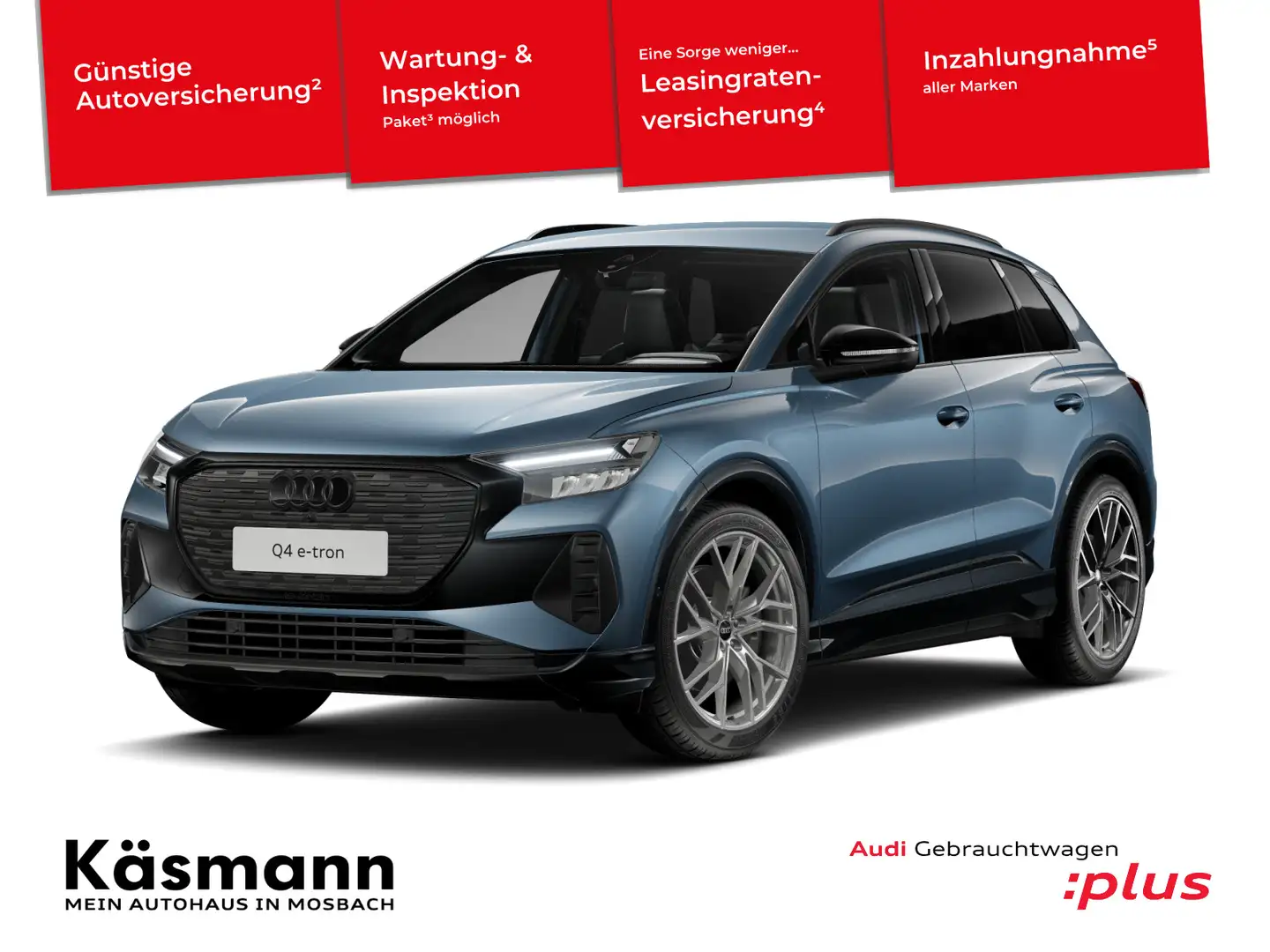 Audi Q4 e-tron 45 S line AHK 360° ACC SHZ Blau - 1