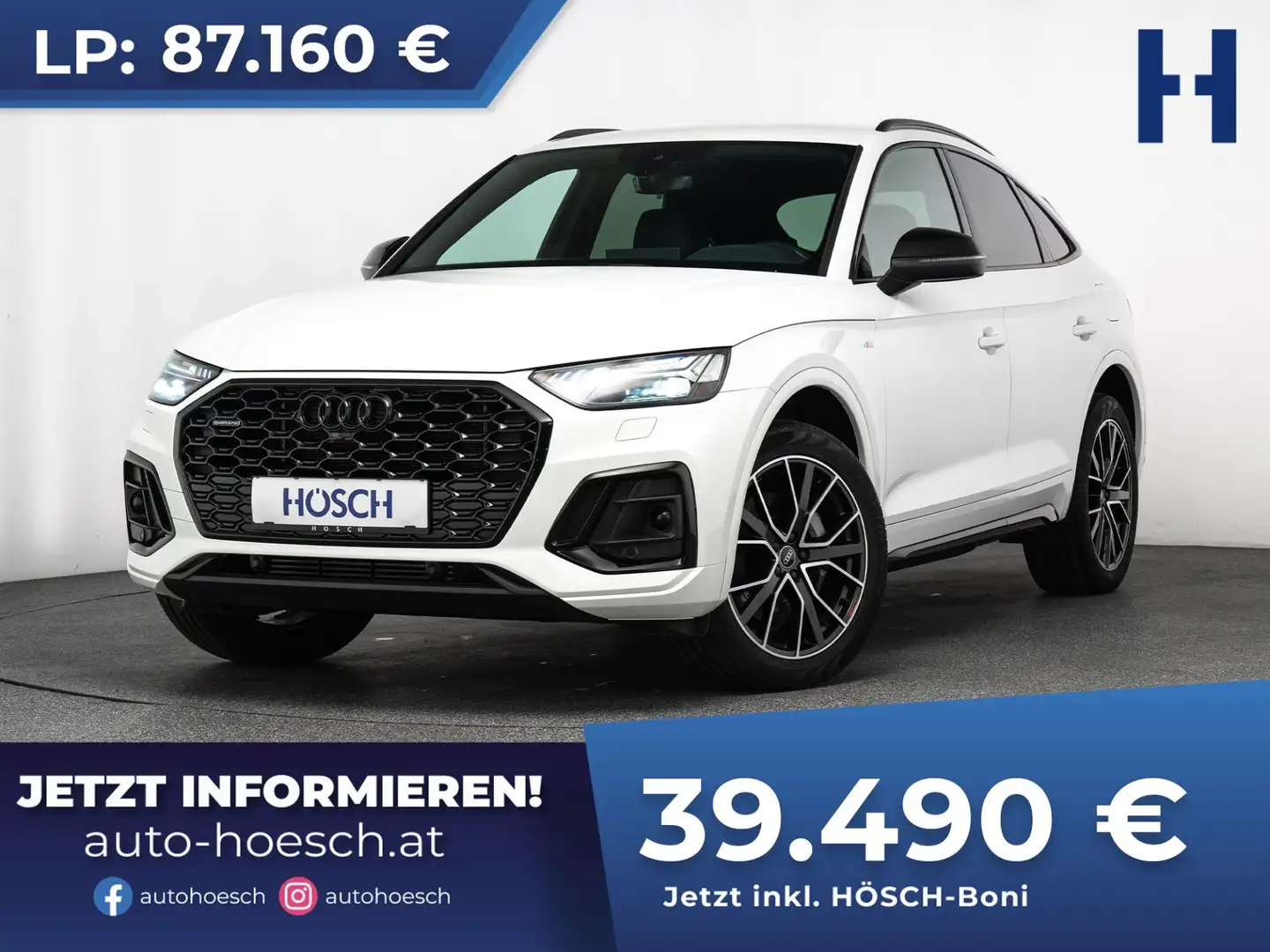 Audi Q5 SB 55 TFSI e quattro 2xS-LINE 20" MATRIX AHK -55% Weiß - 1