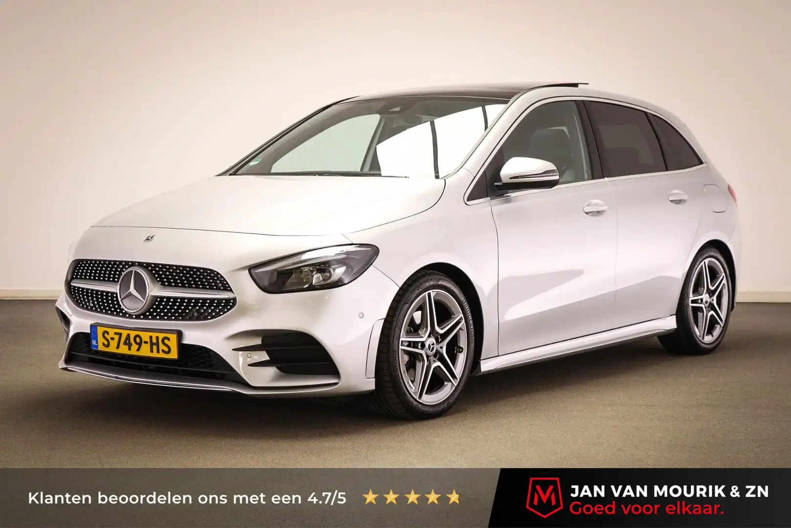Mercedes-Benz B 200 AMG Line | PANORAMADAK | DAB | APPLE | SFEERVERLIC Grijs - 1