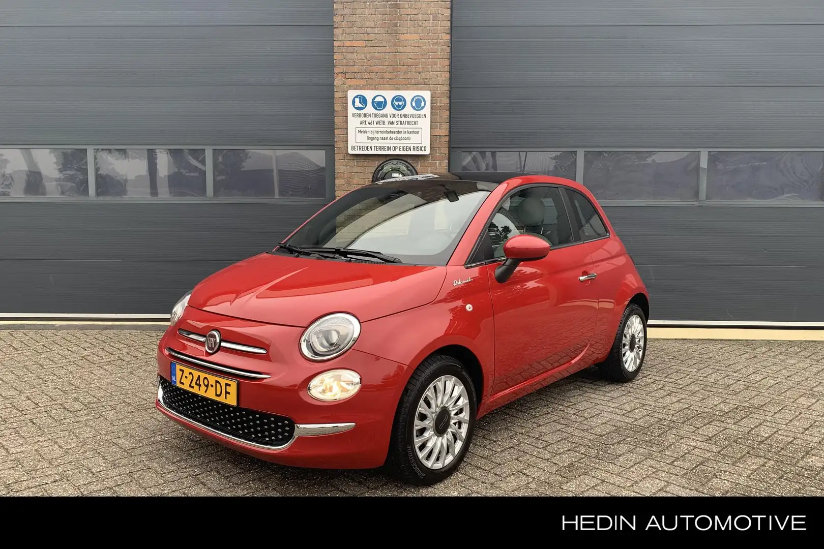 Fiat 500 1.0 Hybrid Dolcevita | Navigatie via App | Panoram Rood - 1