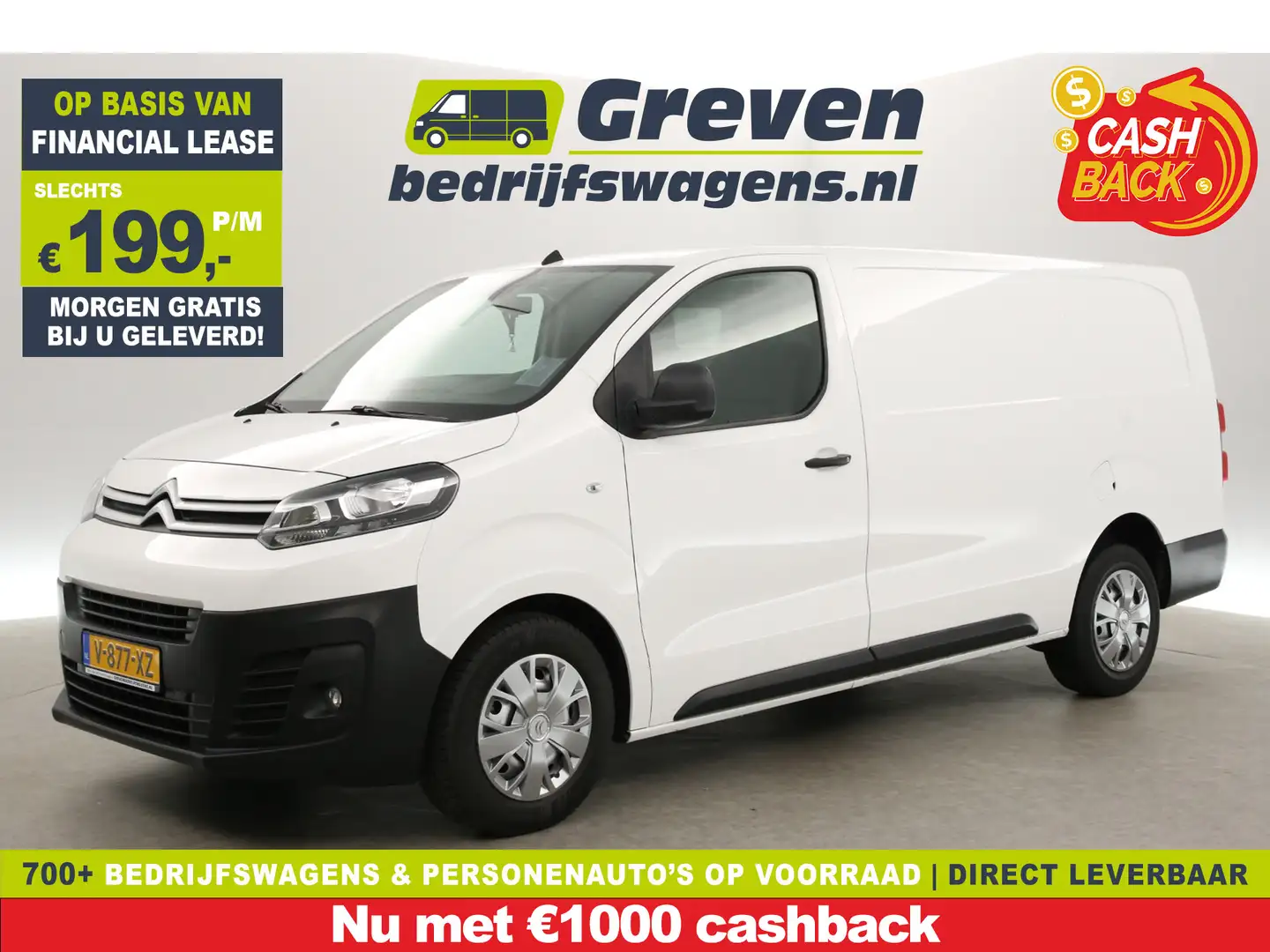 Citroen Jumpy 2.0 BlueHDI L3H1 | Airco | Cruise | Parkeersensore Blanc - 1