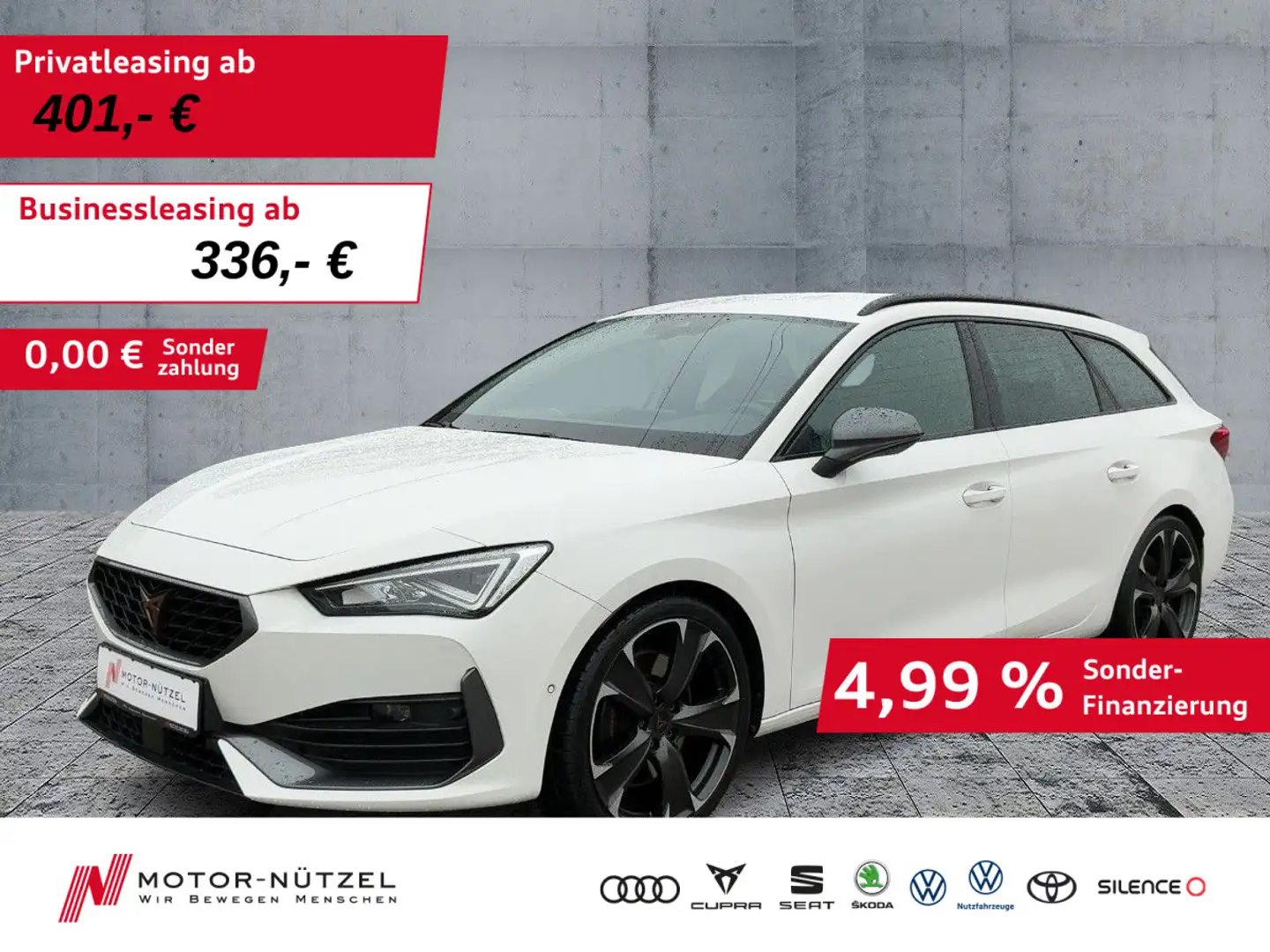 CUPRA Leon ST VZ 2.0 TSI DSG LED+NAVI+APP+DCC+SHZ+RFK Weiß - 1