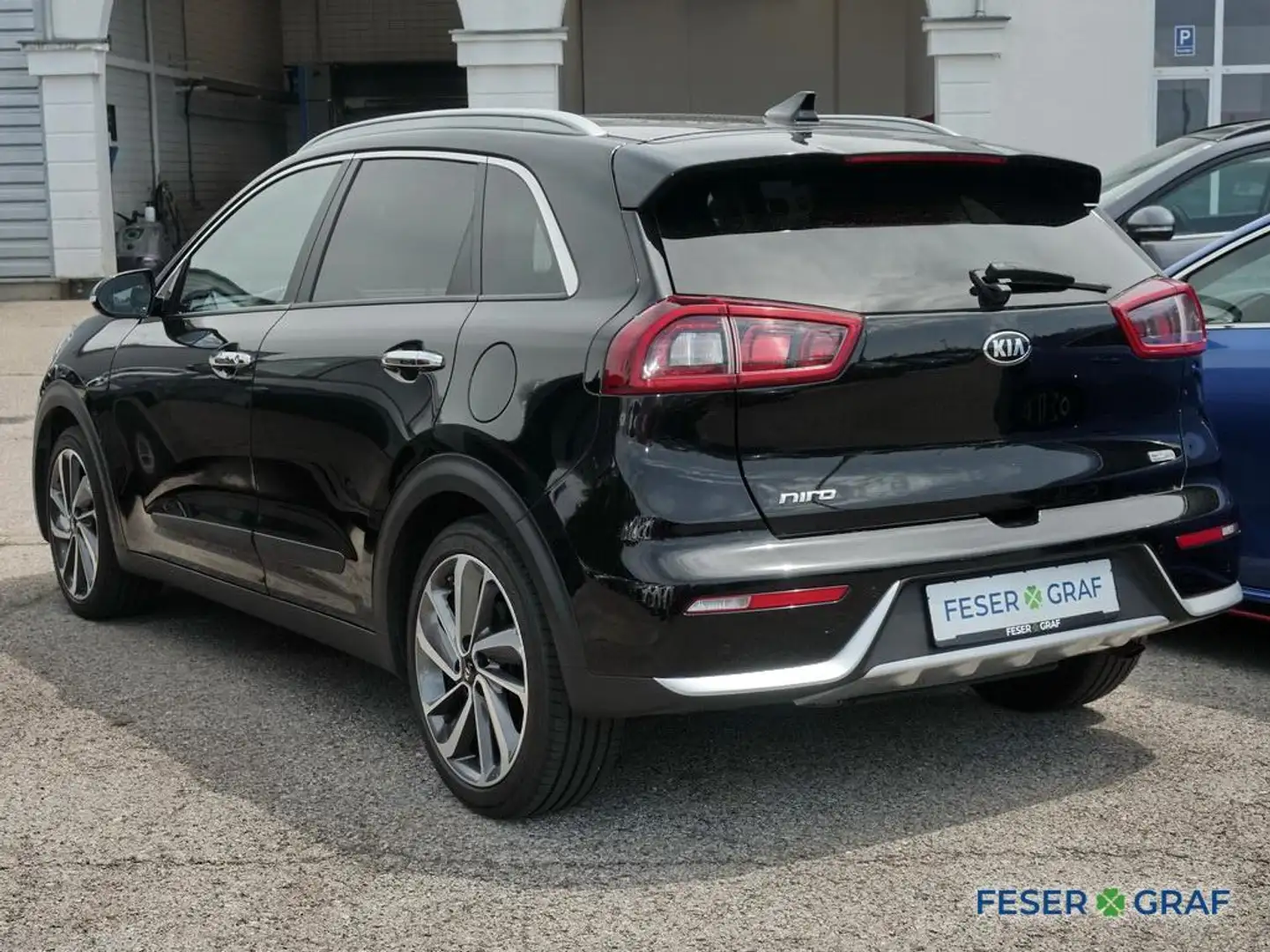 Kia Niro GDI Hybrid 1.6 Spirit Leder-Paket 8-fach-bereift Schwarz - 2
