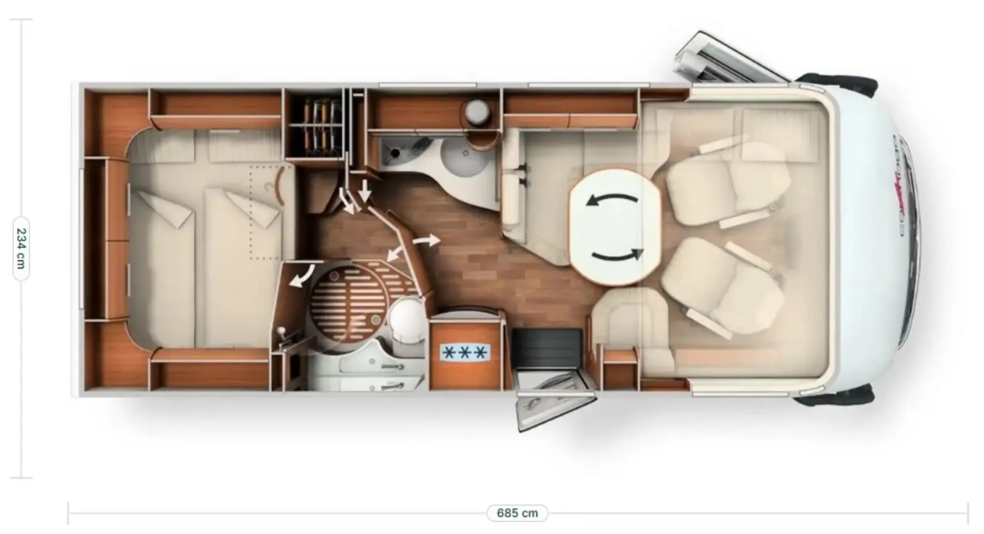 Caravans-Wohnm Carthago Chic C-Line I 4.2 Weiß - 2