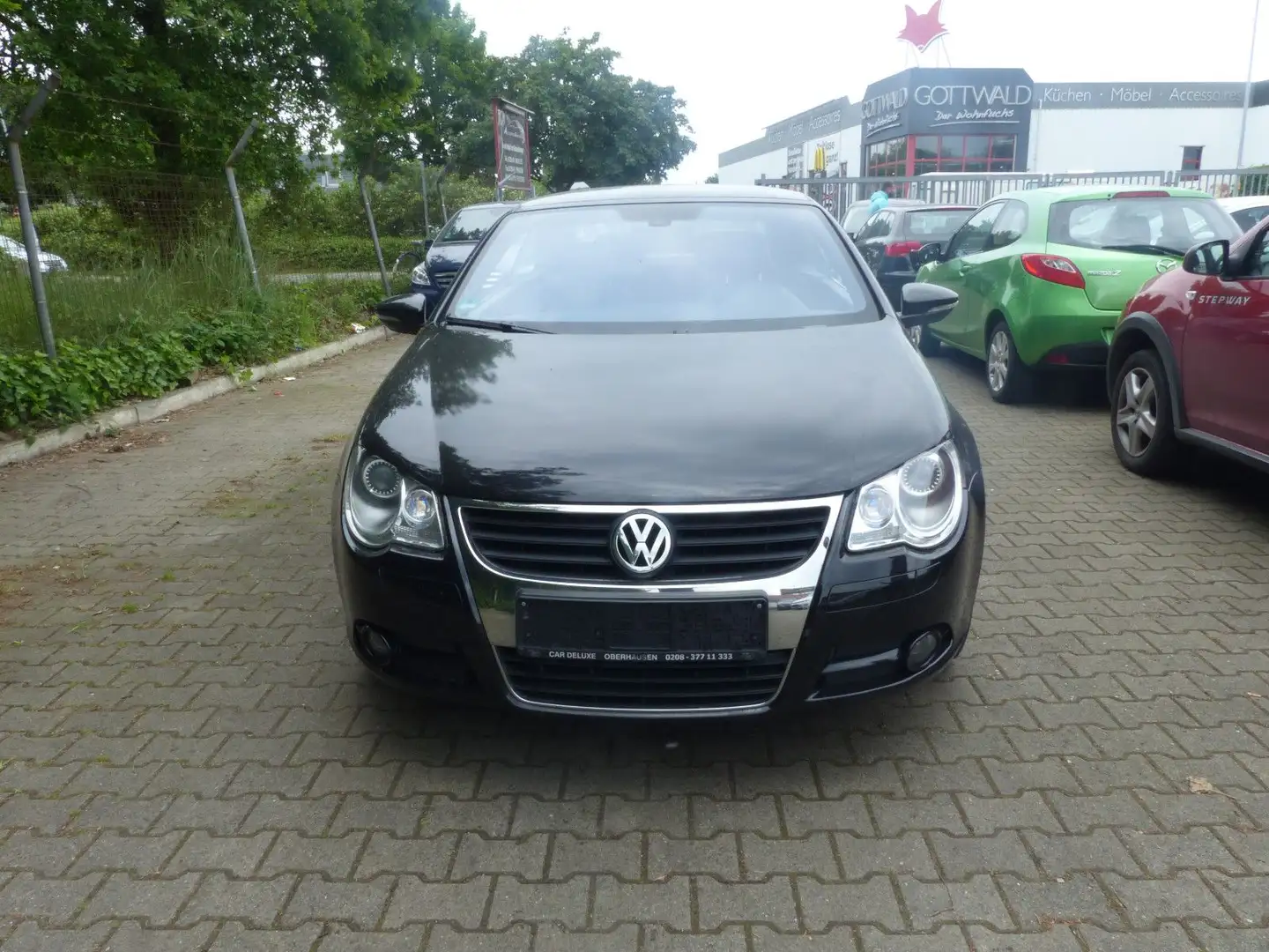Volkswagen Eos 2.0 TDI Leder Automatik Allu Tüv 1 Hnd Schwarz - 2