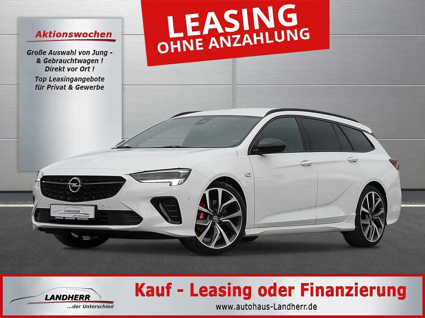 Opel Insignia 2.0 GSi SHT 4x4 EU6d, Blanc - 1