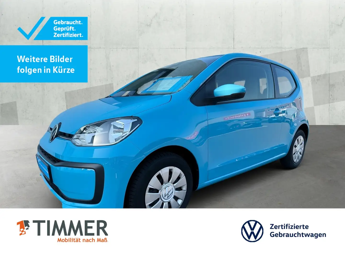 Volkswagen up! 1.0 MOVE! *NUR 22TKM *DAB+ *KLIMA *TELEFON * Bleu - 1