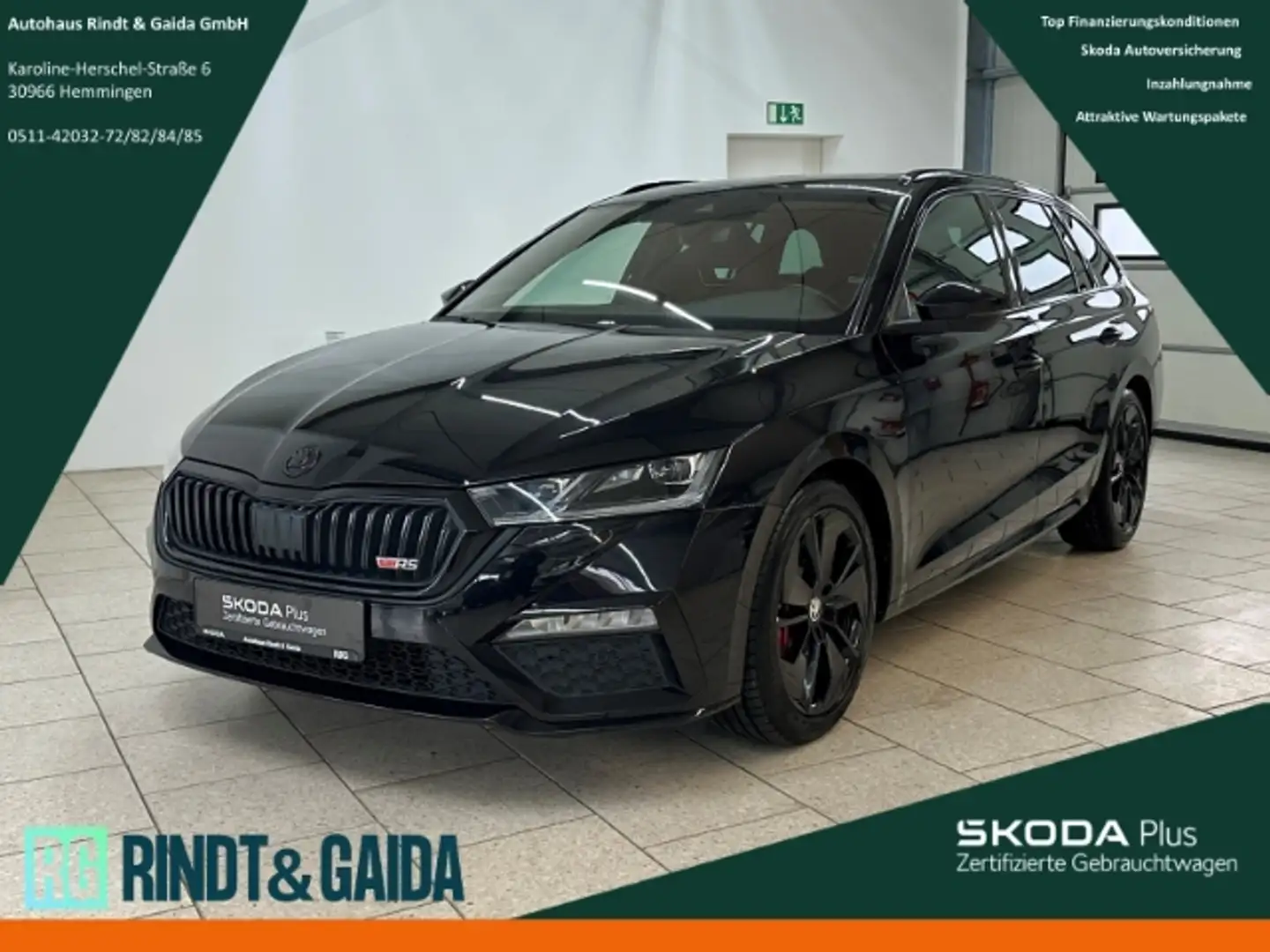 Skoda Octavia 2.0 TSI DSG Combi RS Pano AHK Matrix Schwarz - 1