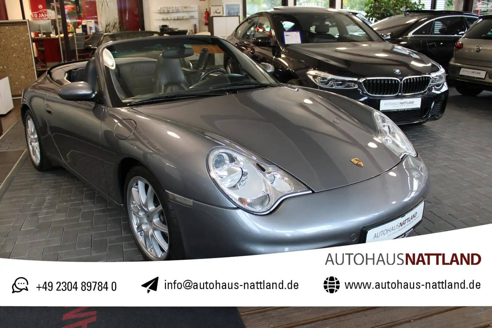Porsche 911 Carrera Cabriolet 3.6 1.Hd. Xenon Navi Grau - 1