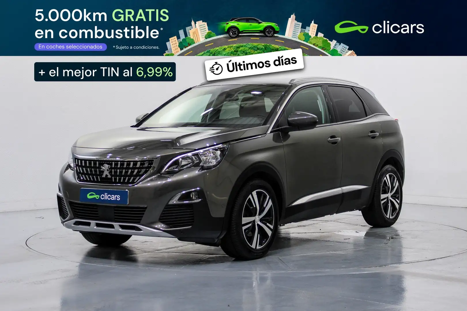 Peugeot 3008 1.2 S&S PureTech Allure 130 Gris - 1