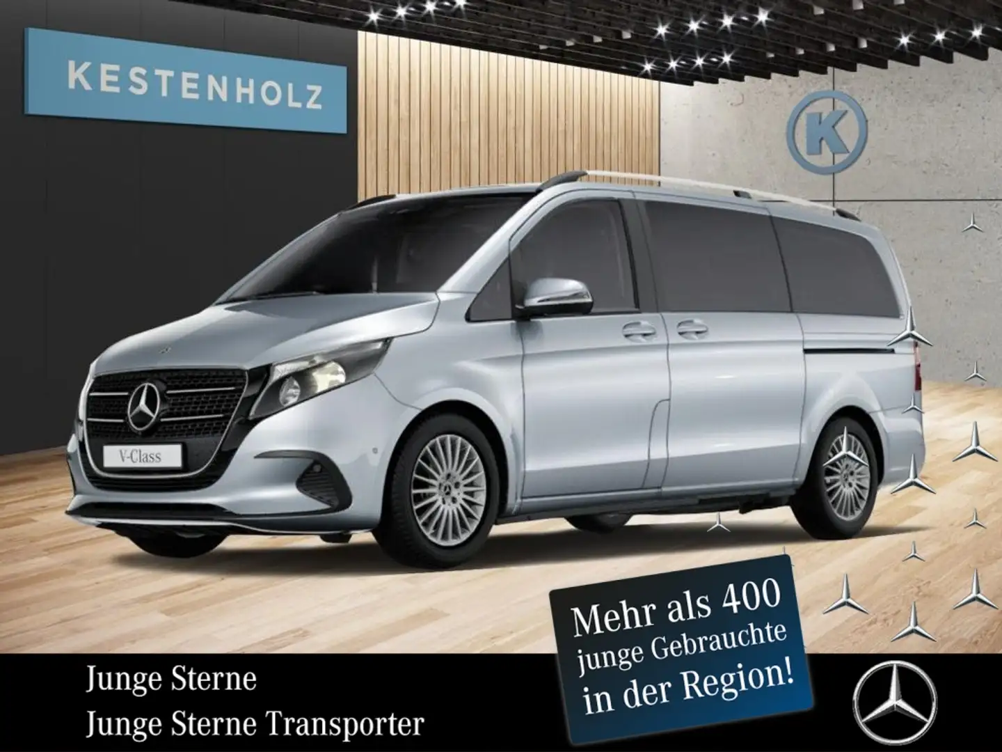 Mercedes-Benz V 220 d Lang *AHK*KAMERA*SHZ*MBUX*NAVI*DAB* Argent - 1