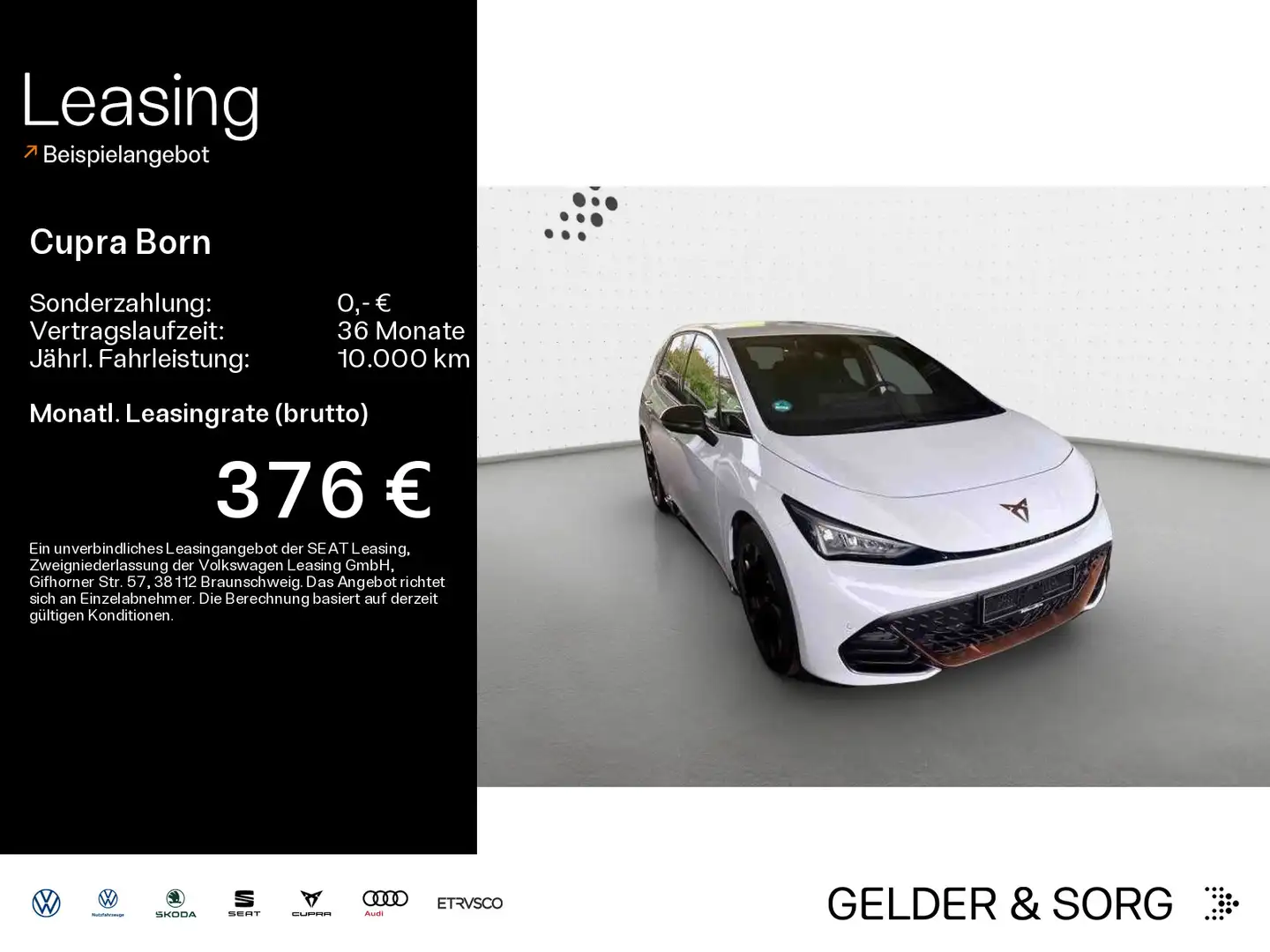 CUPRA Born Fahrschul-Paket*Rückfahrkamera*Navi*LED Blanc - 1