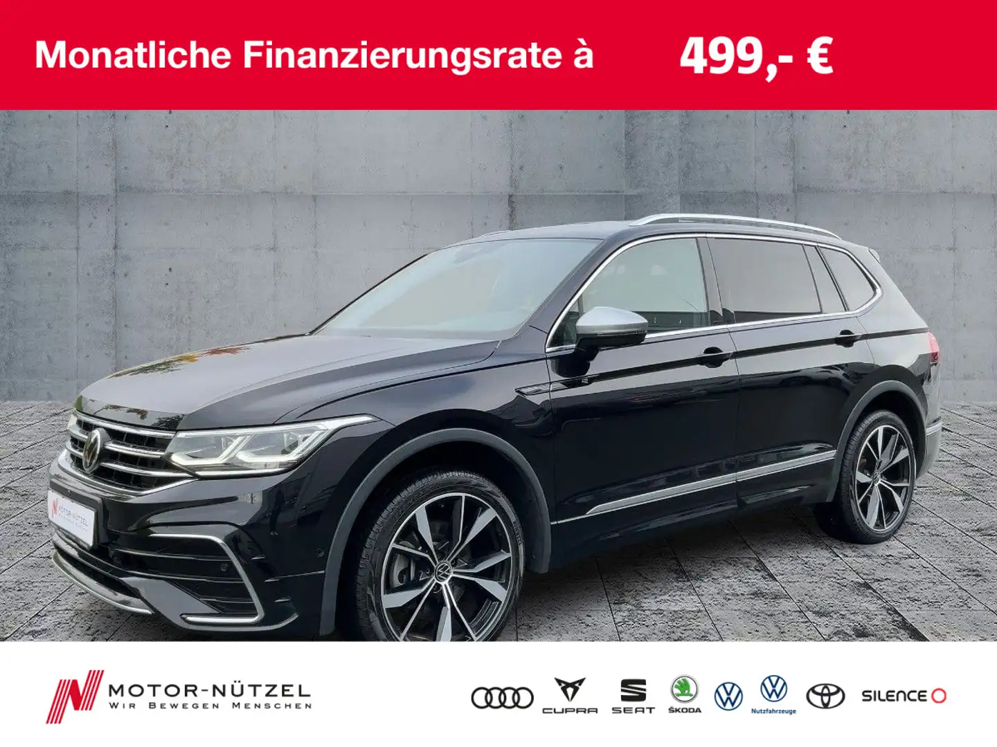 Volkswagen Tiguan Allspace 2.0 TDI 4M R-LINE MATRIX+ACC+DCC Schwarz - 1