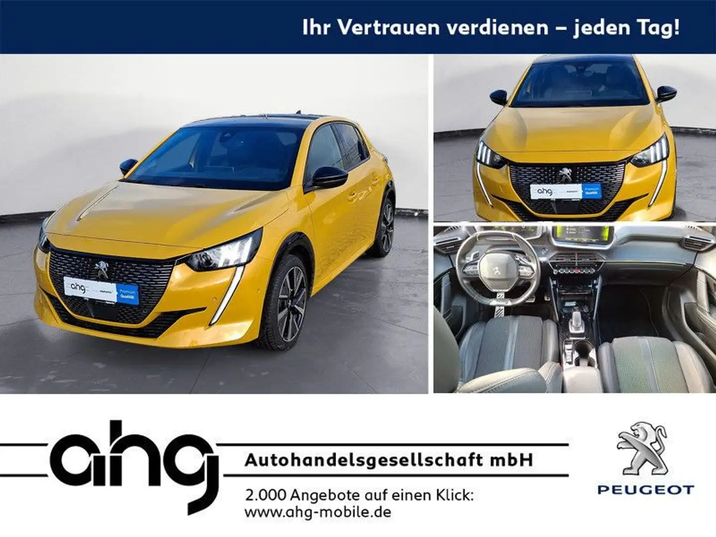 Peugeot 208 PureTech 130 EAT8 Allure Bluetooth PDC Klima Jaune - 1