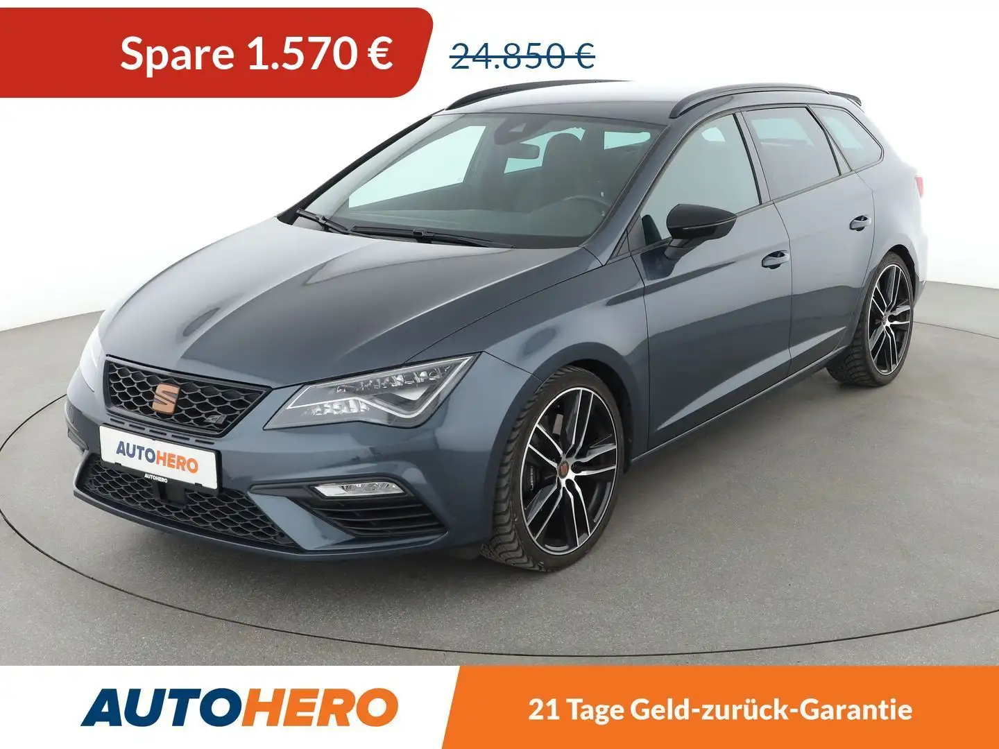SEAT Leon 2.0 TSI Cupra 300 4Drive Aut.*NAV*LED*ACC*CAM*PDC Gris - 1