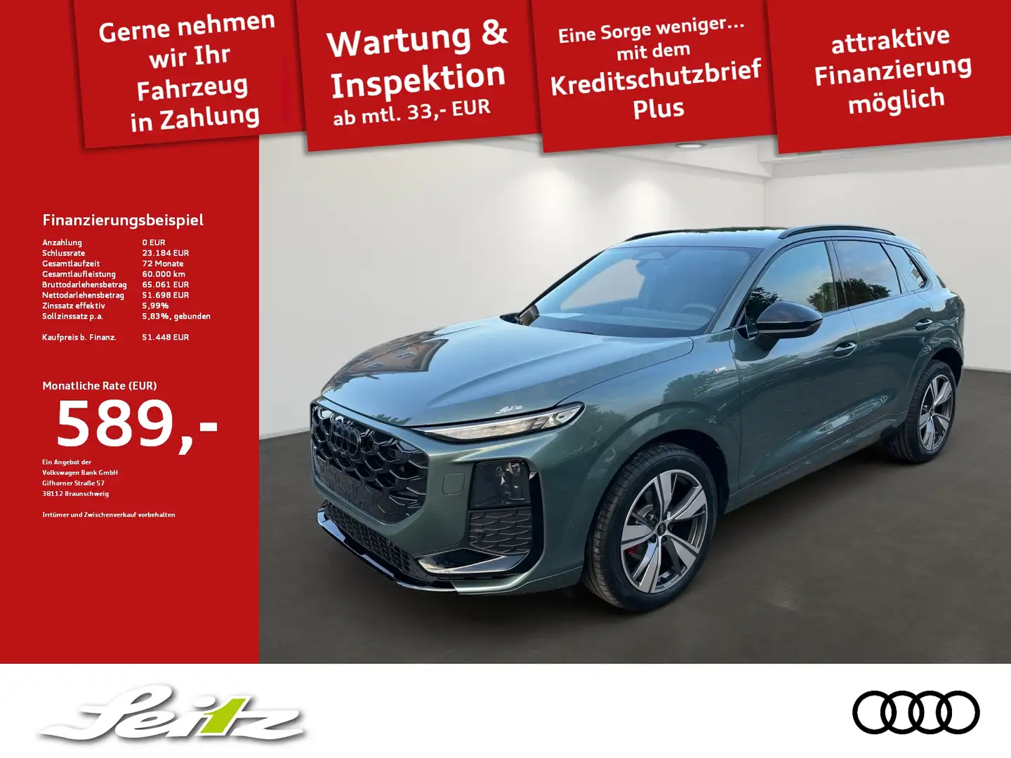 Audi Q3 1.5 TFSI *LED*KAMERA*NAVI*SITZH* Vert - 1