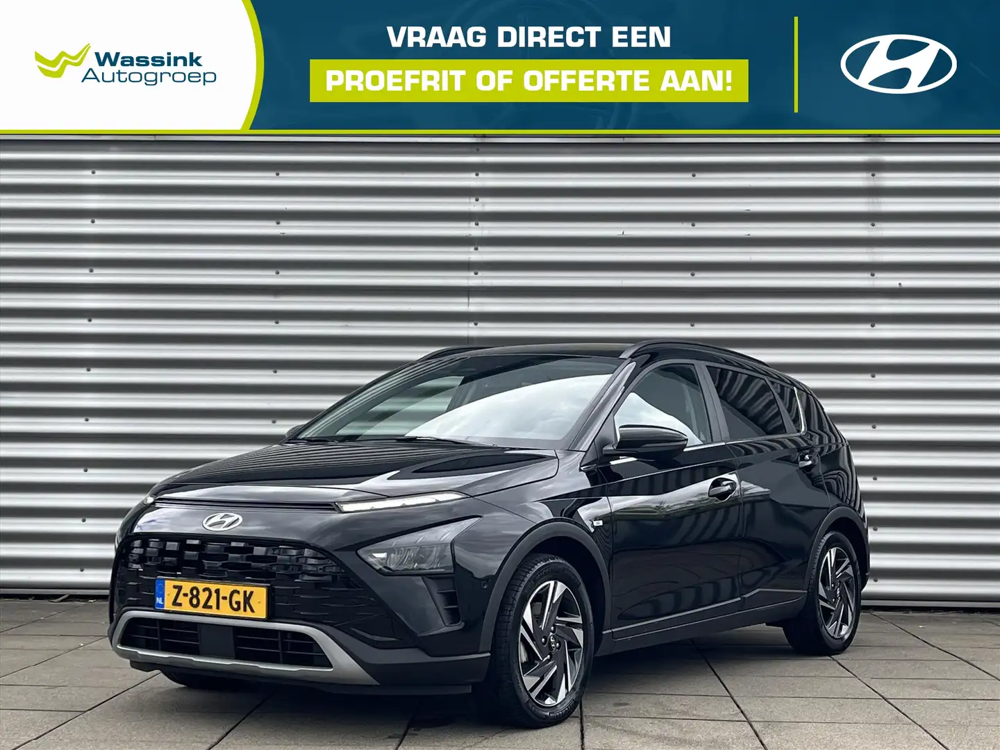 Hyundai BAYON 1.0 T-GDI 48V 100PK 7DCT Premium Navigatie | Camer Zwart - 1