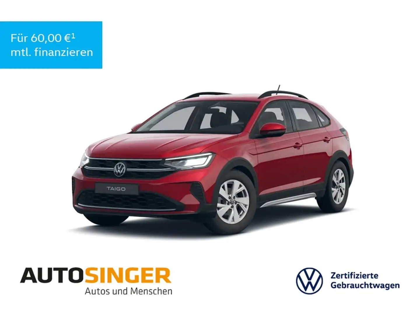 Volkswagen Taigo Life 1.0 TSI *LED*DIGITAL*SHZ*NAVI*PDC*ALU Rouge - 1