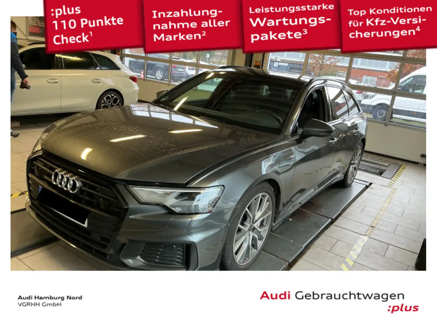 Audi A6 50 TFSIe quattro S line AHK B&O Nav ACC Grau - 1