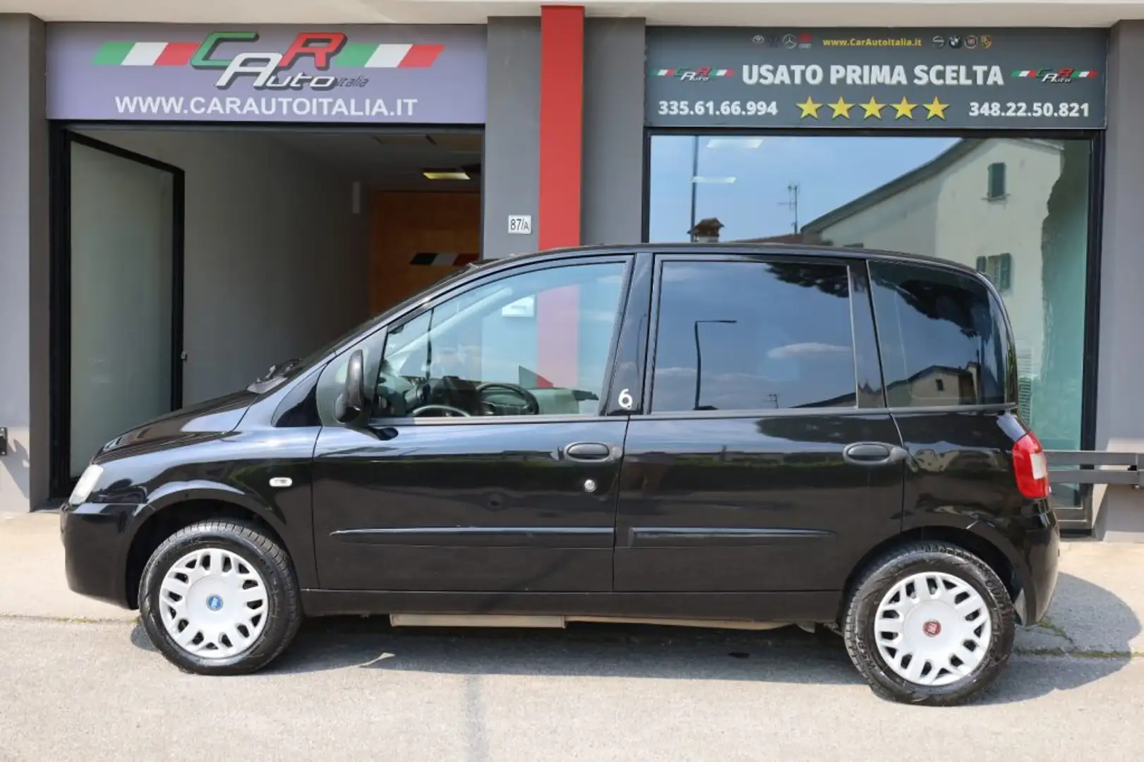 Fiat Multipla 1.6 Benz METANO 6 Posti CINGHIA SOSTITUITA Neopate Černá - 2