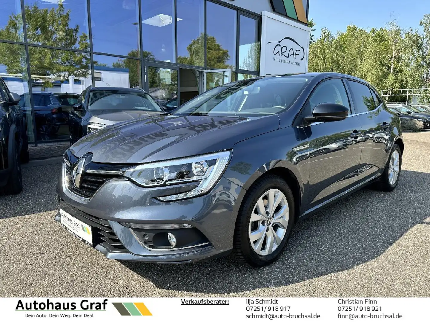 Renault Megane Megane 1.3 TCe 140 EDC*Kamera*Navi*AHK Grau - 1