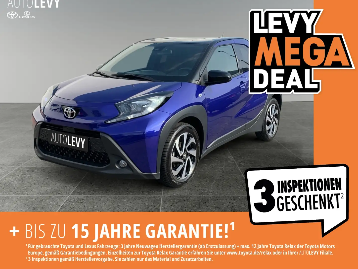 Toyota Aygo X 1.0 Pulse Carplay+Sitzhzg+Abstandtempomat Синій - 1