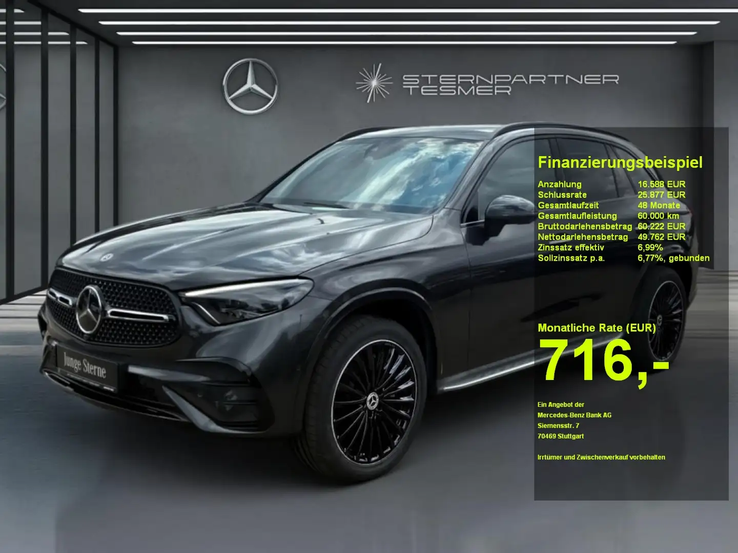 Mercedes-Benz GLC 400 e 4M AMG AHK HUD Pano FahrassistPlus Grau - 1