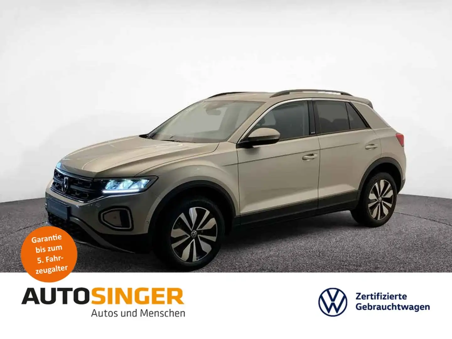 Volkswagen T-Roc Move 1.0 TSI *STDHZ*AHK*LED*ACC*NAVI*R-CAM Silver - 1
