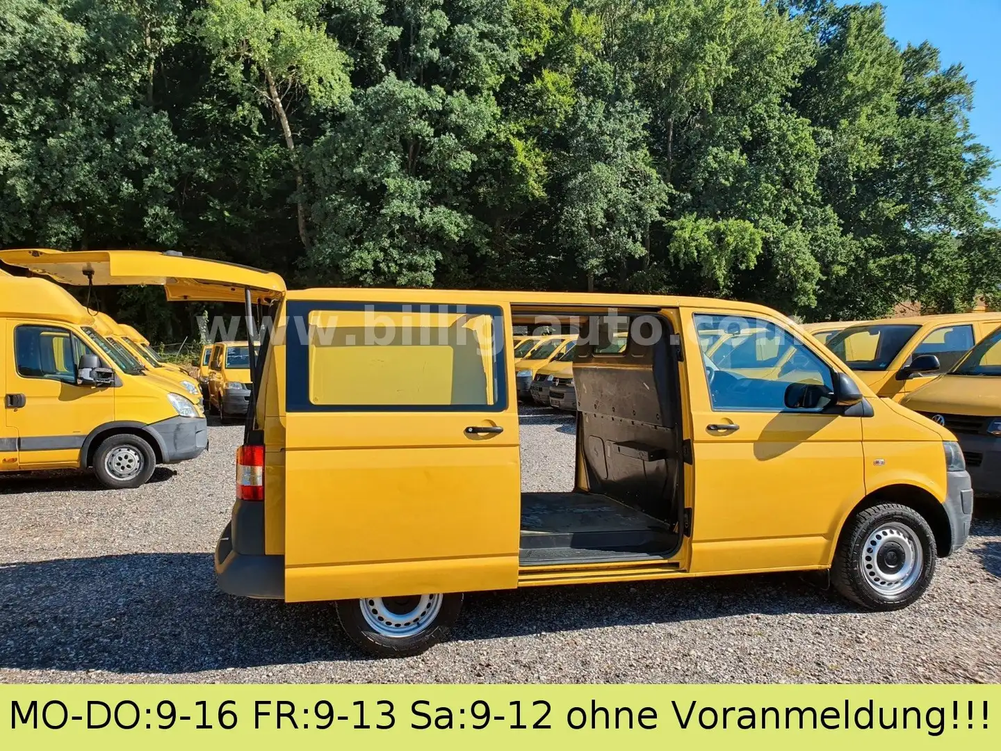 Volkswagen T5 Transporter 2.0TDI EU5*2xSchiebetüre*1.Hand* Gelb - 1