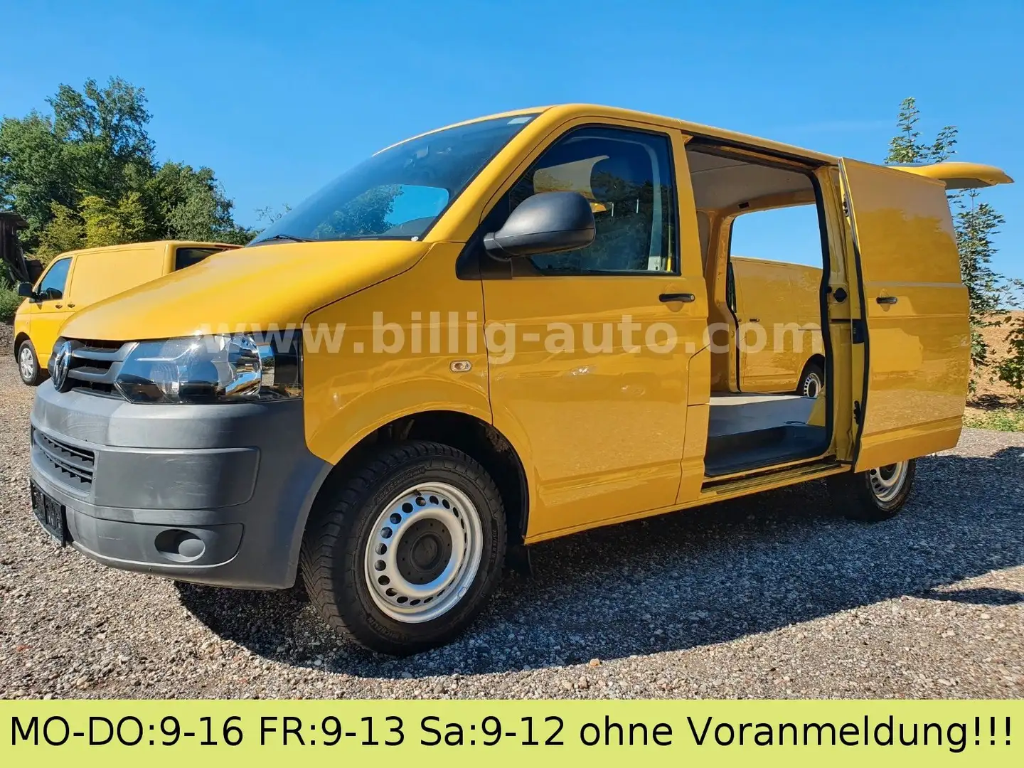 Volkswagen T5 Transporter 2.0TDI EU5*2xSchiebetüre*1.Hand* Gelb - 2