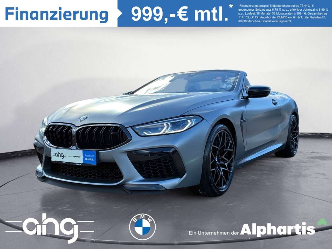 BMW M8 — BMW M8 Competition xDrive Cabrio Competition Paket S