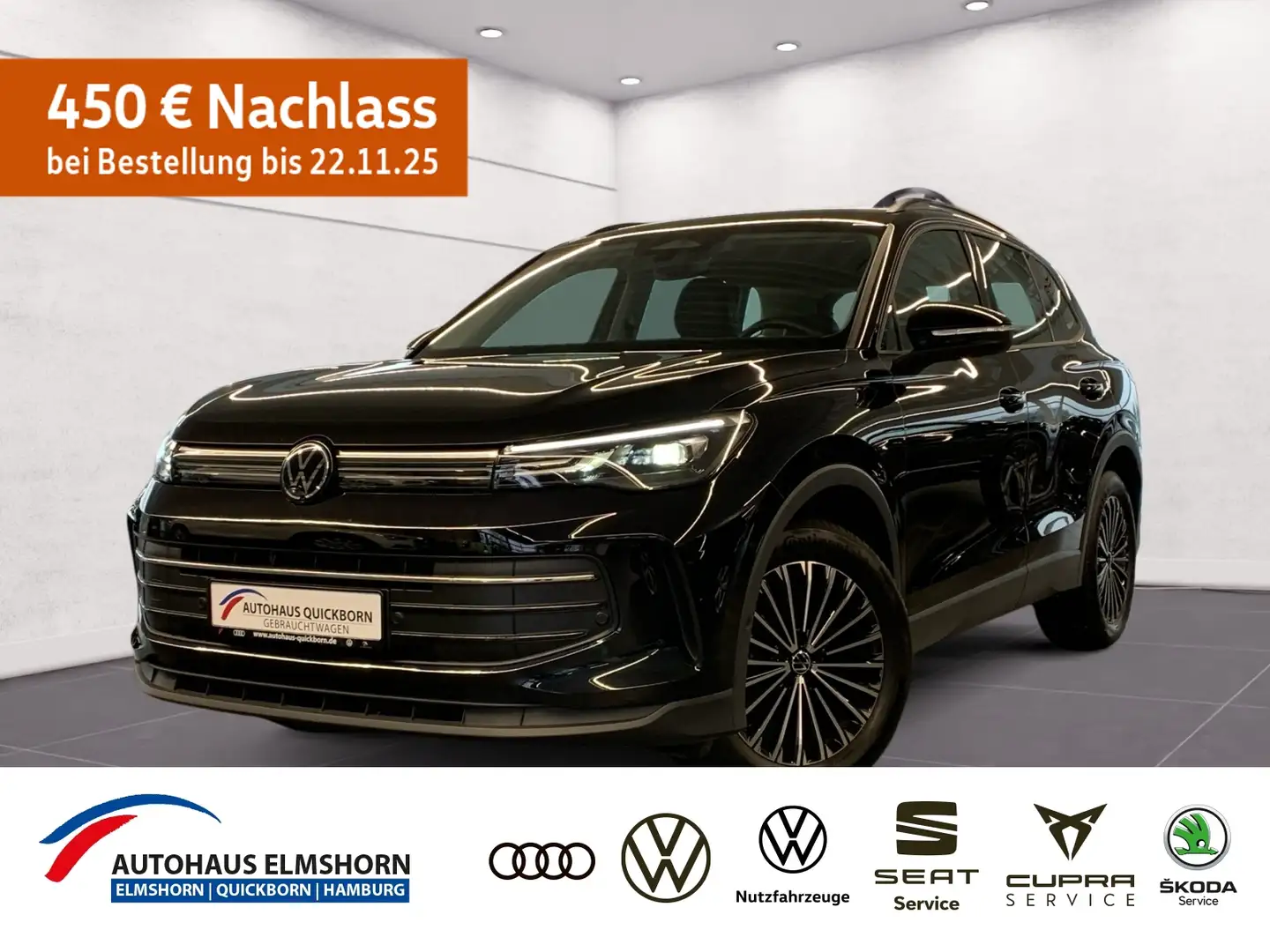 Volkswagen Tiguan Life 1.5 eTSI DSG AHK NAVI PARK Noir - 1