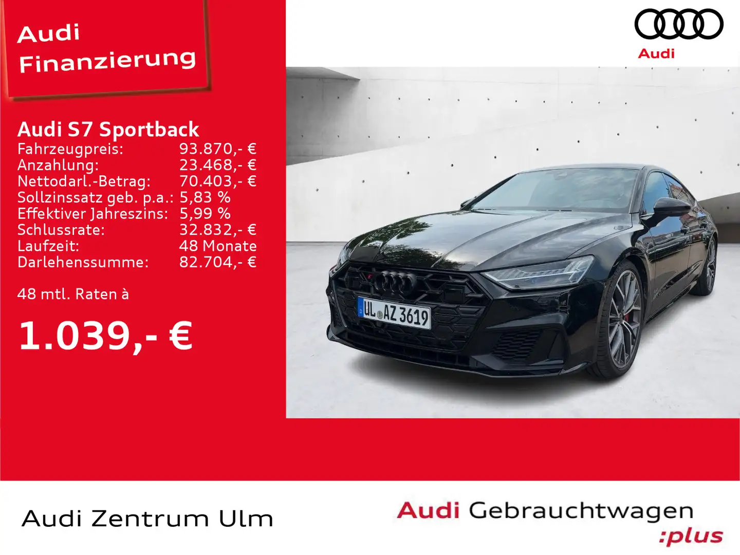 Audi S7 TDI LASER LUFT ALLR-LENK. PANO 21" Schwarz - 1