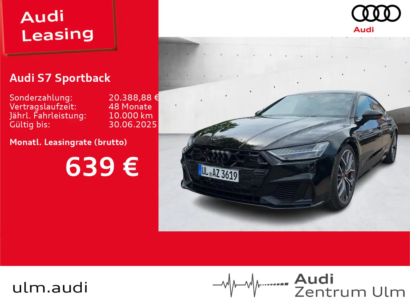 Audi S7 TDI LASER LUFT ALLR-LENK. PANO 21" Чорний - 1