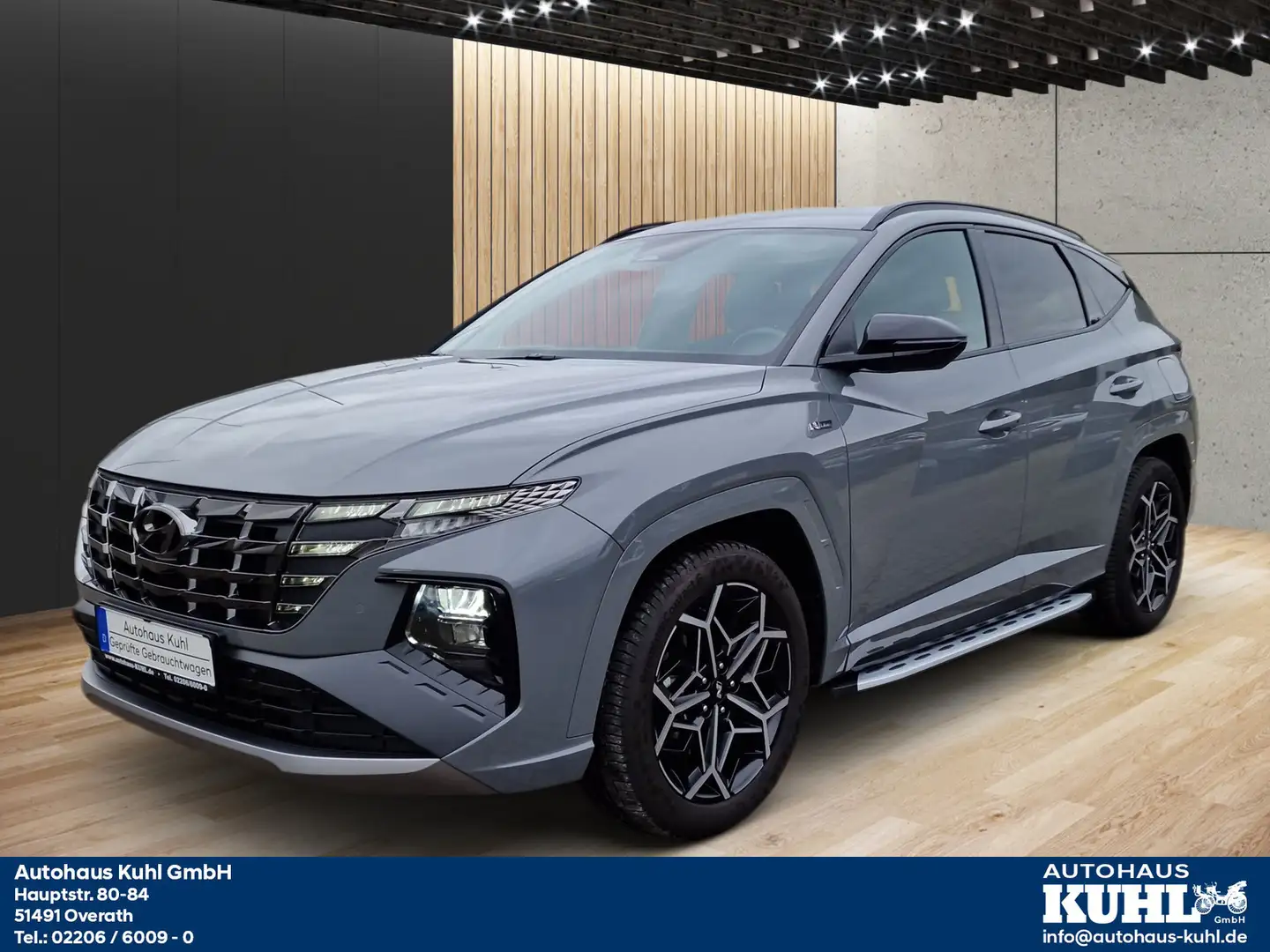 Hyundai TUCSON Tucson 1.6 N-Line PHEV 4WD Trittbretter Sport+Allw Grau - 1