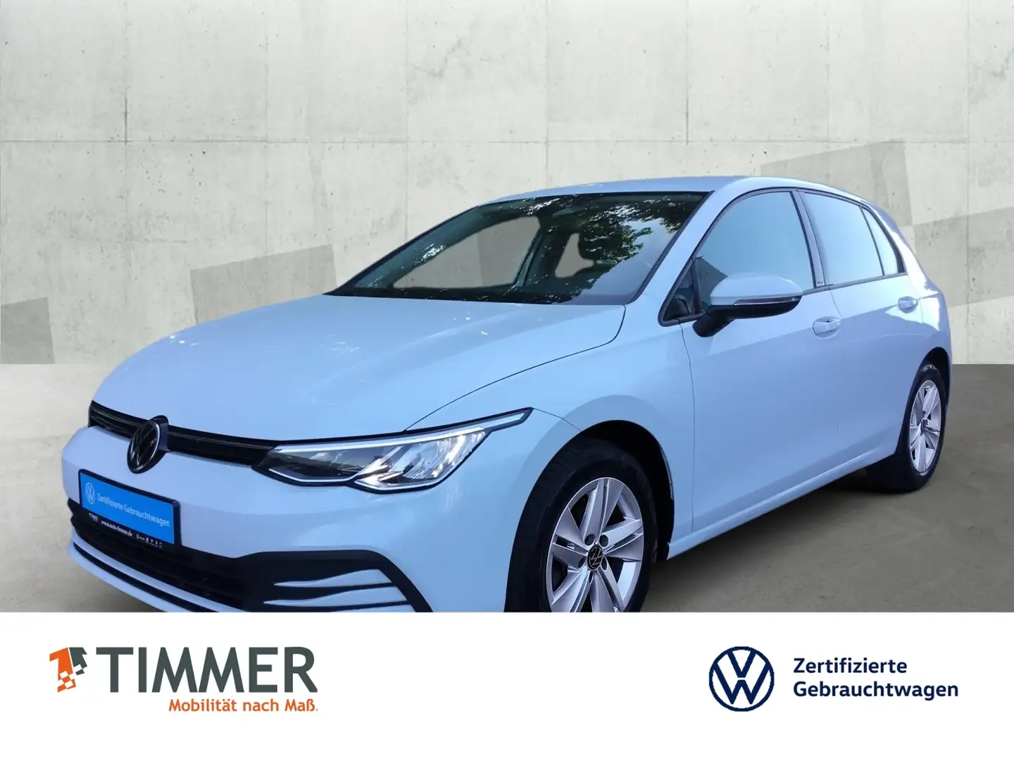 Volkswagen Golf VIII 1.5 eTSI DSG LIFE *LED *APP *LANE *NAVI *PDC Weiß - 1