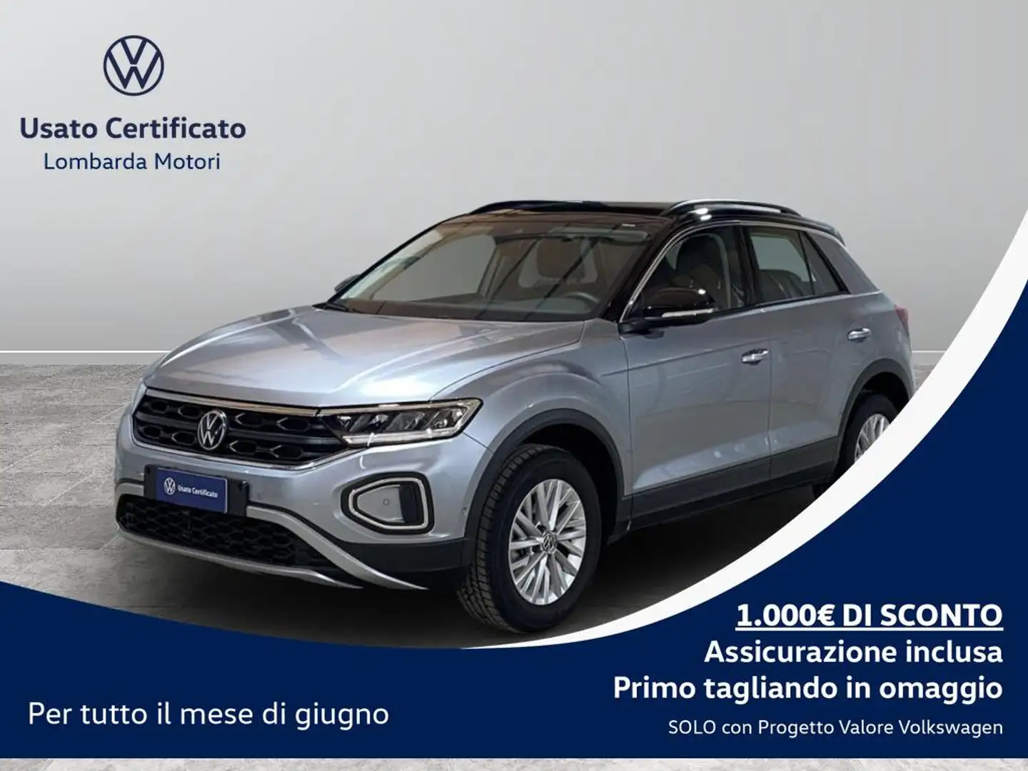 Volkswagen T-Roc 2.0 tdi scr Life 150cv dsg Nero - 1