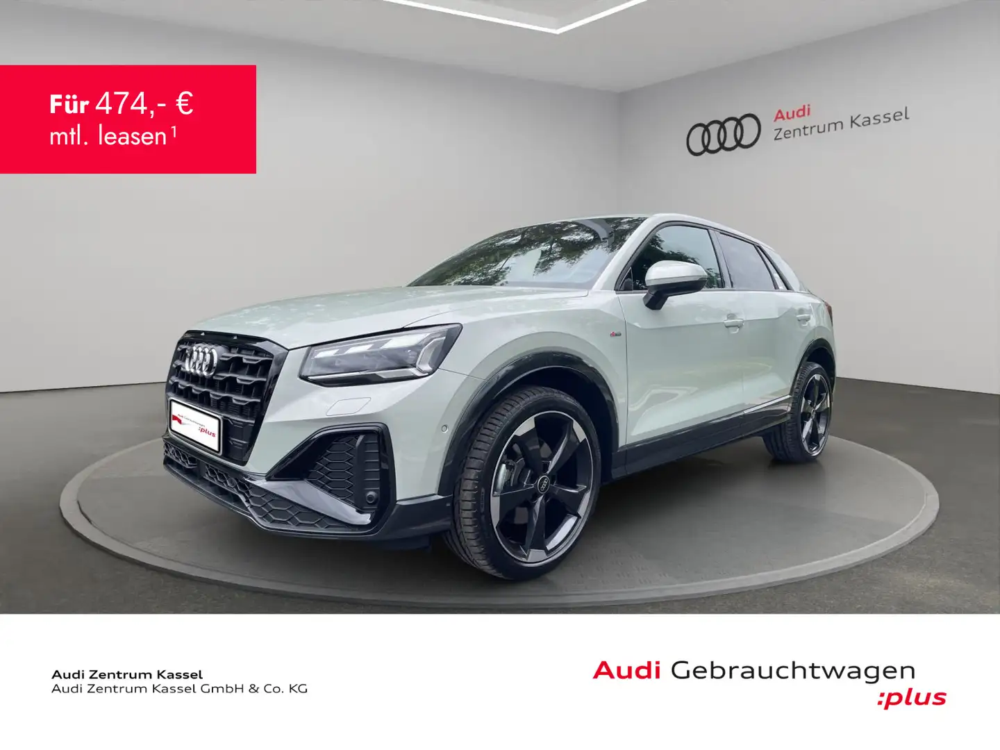 Audi Q2 35 TDI S line Matrix Navi Kamera AHK Leder Silber - 1