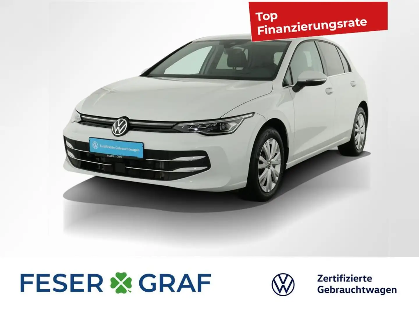 Volkswagen Golf 1.5 eTSI Style DSG AHK / Navigationssystem Weiß - 1