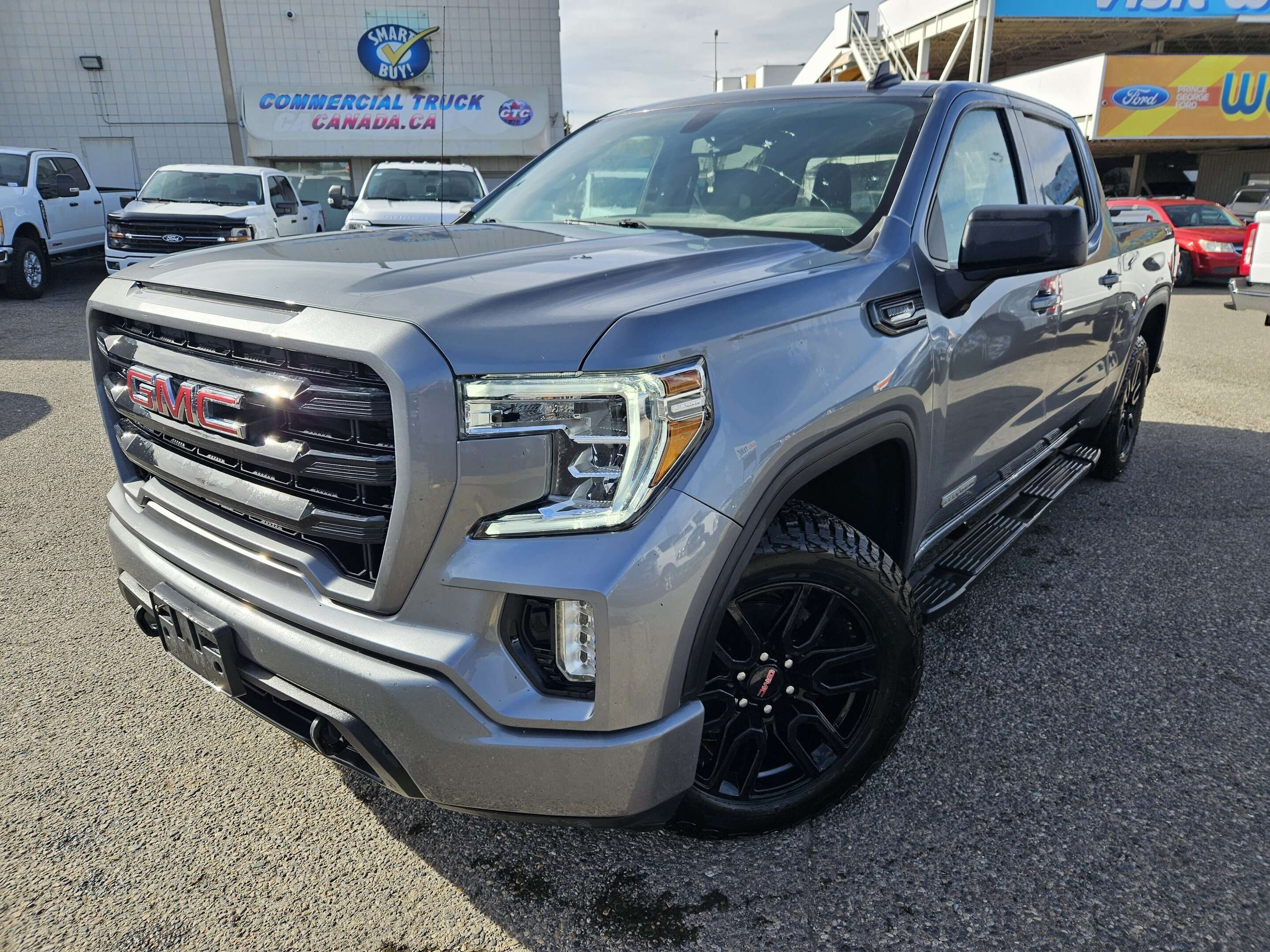 Silver 2021 GMC Sierra 1500 Pickup Truck Four-Wheel Drive Automatic
