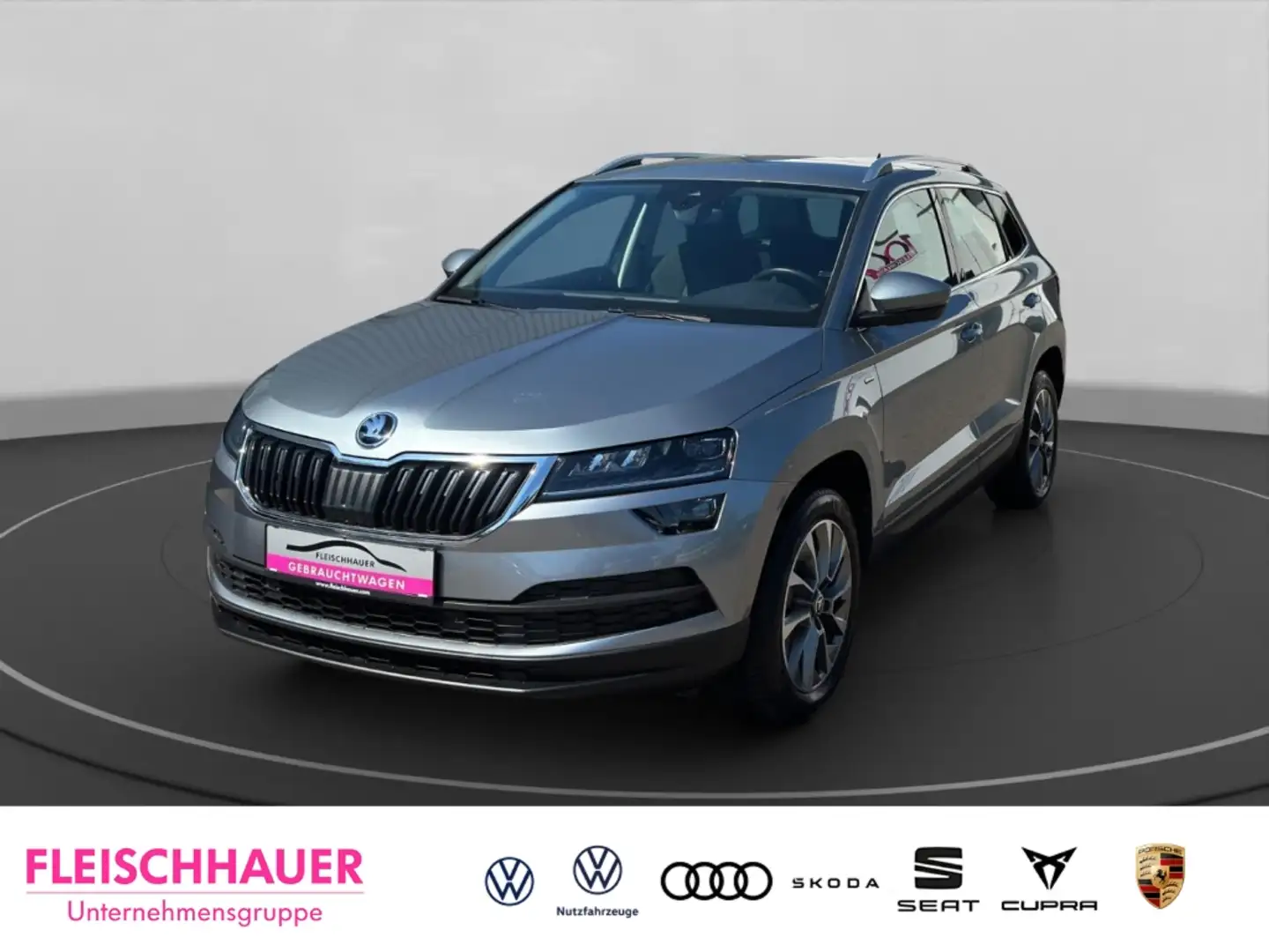 Skoda Karoq Clever 1.5 TSI PDC+SHZ+LED+DAB+KLIMA+RFK+GRA Grau - 1