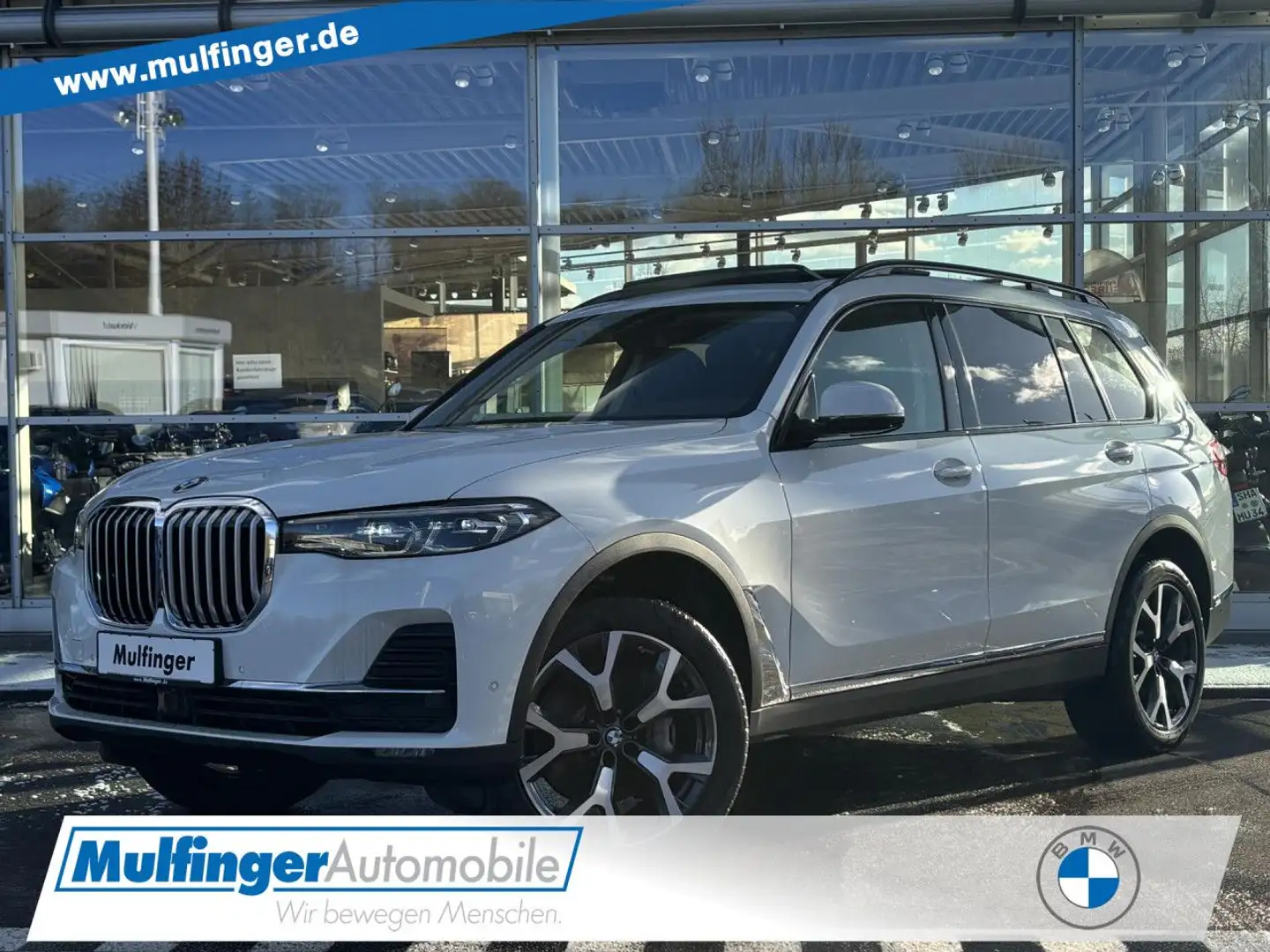 BMW X7 xDrive 40d LiveProf PaAs+ DrAs HUD HiFi Sky Lou Weiß - 1