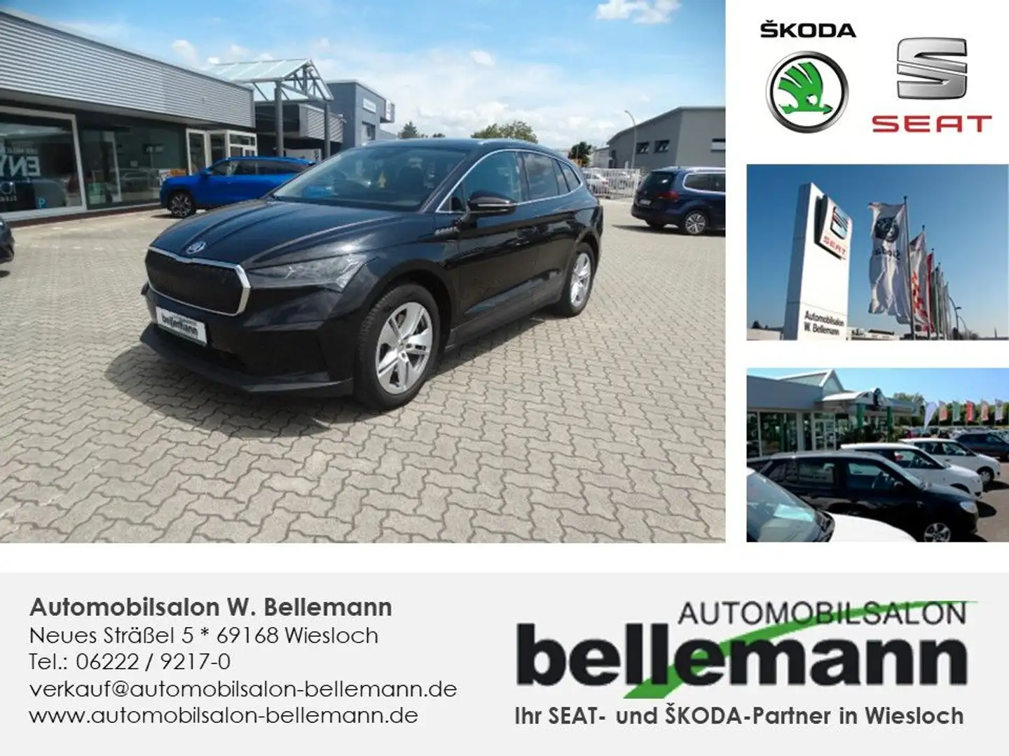 Skoda Enyaq 80 Lodge Schwarz - 1