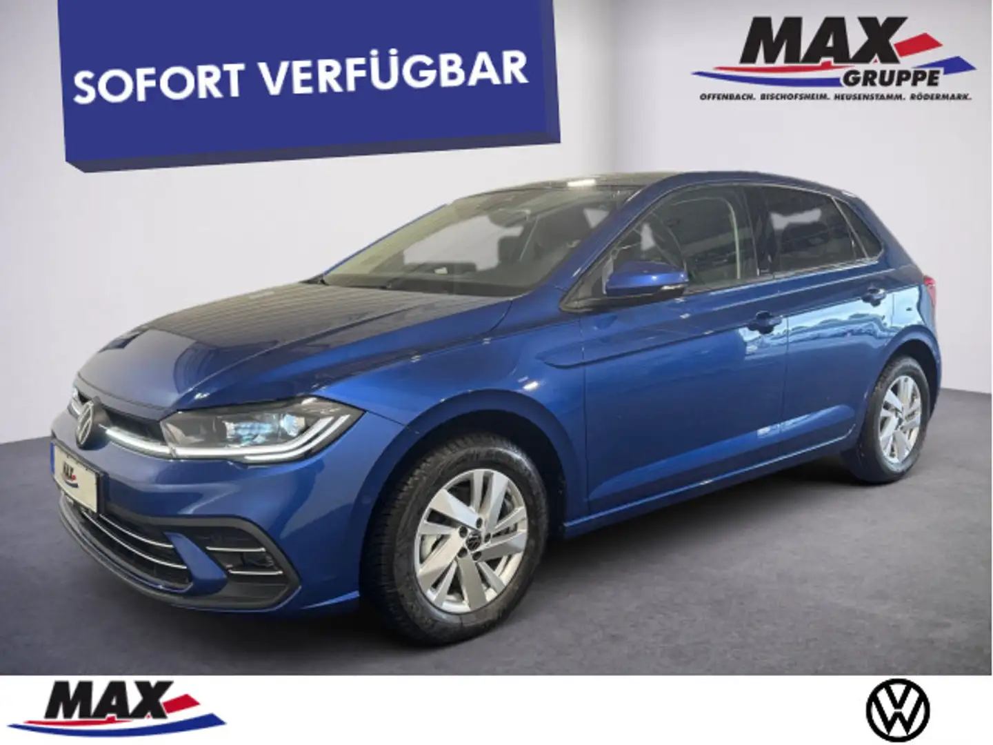 Volkswagen Polo Style 1.0 TSI DSG PANO+KEYLESS+VELOURS+NAVI Blau - 1