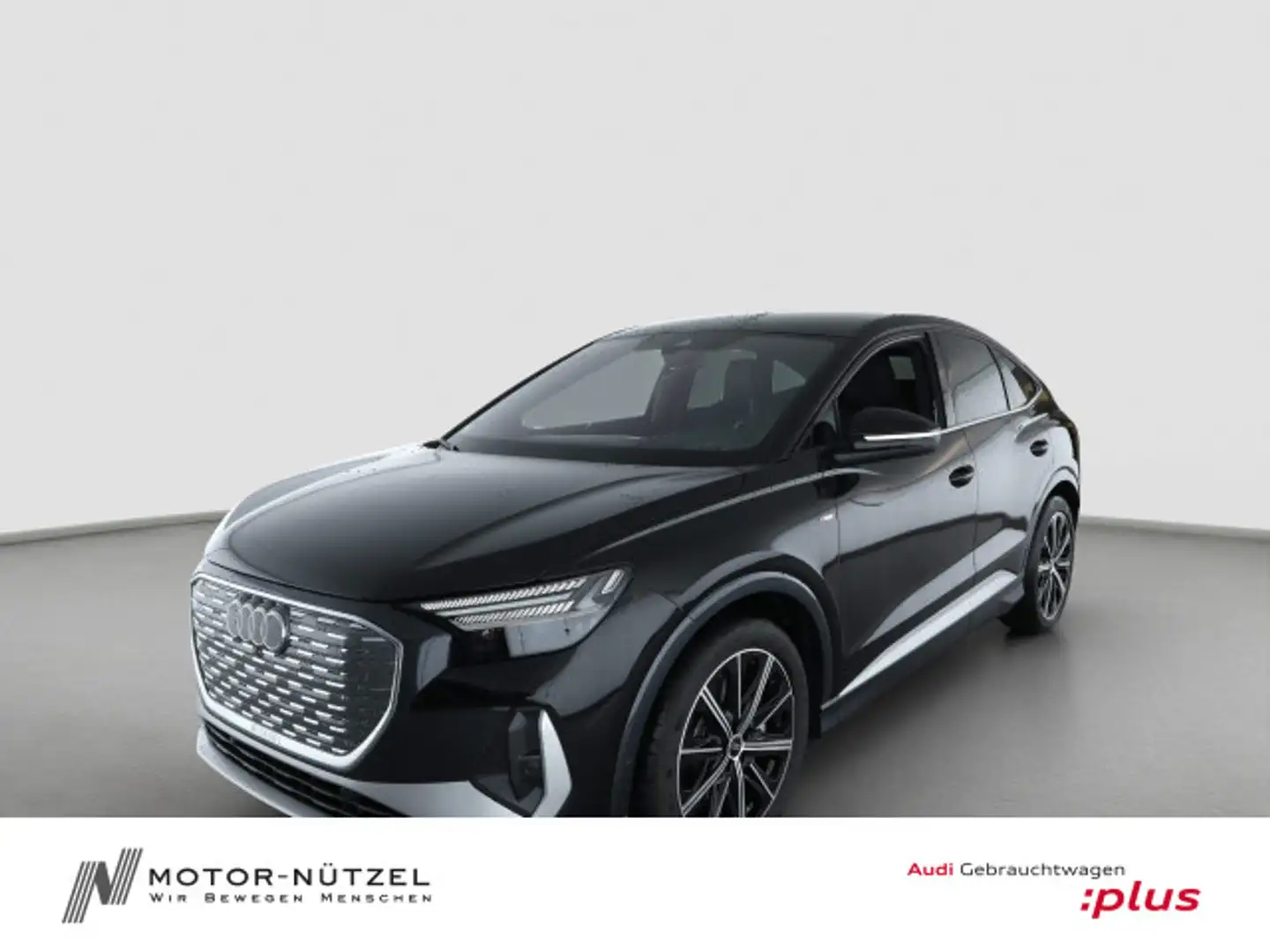 Audi Q4 e-tron 55 QU S-LINE MATRIX+NAVI+HuD Schwarz - 1