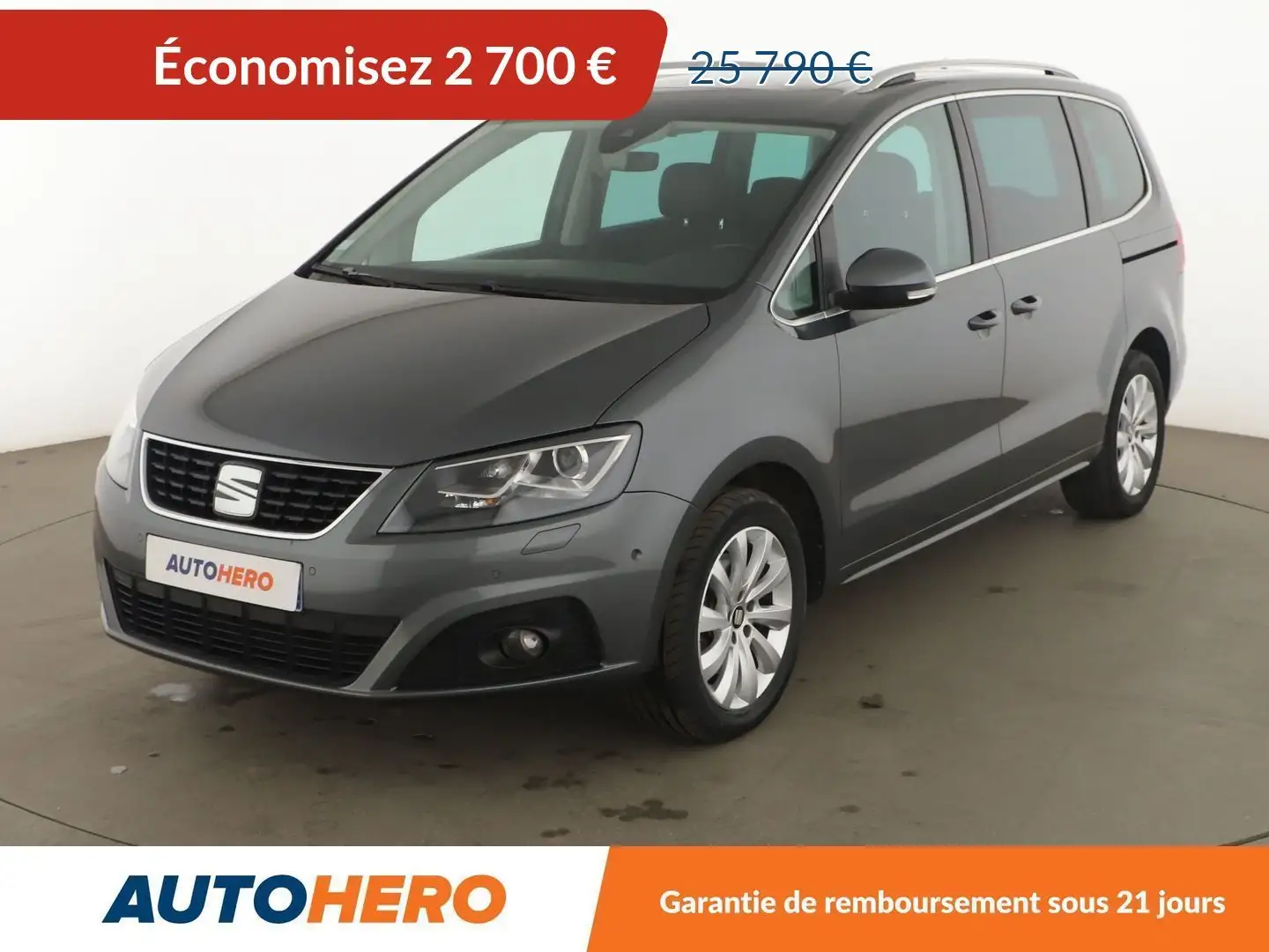 SEAT Alhambra 2.0 TDI Premium 7 DSG Gris - 1